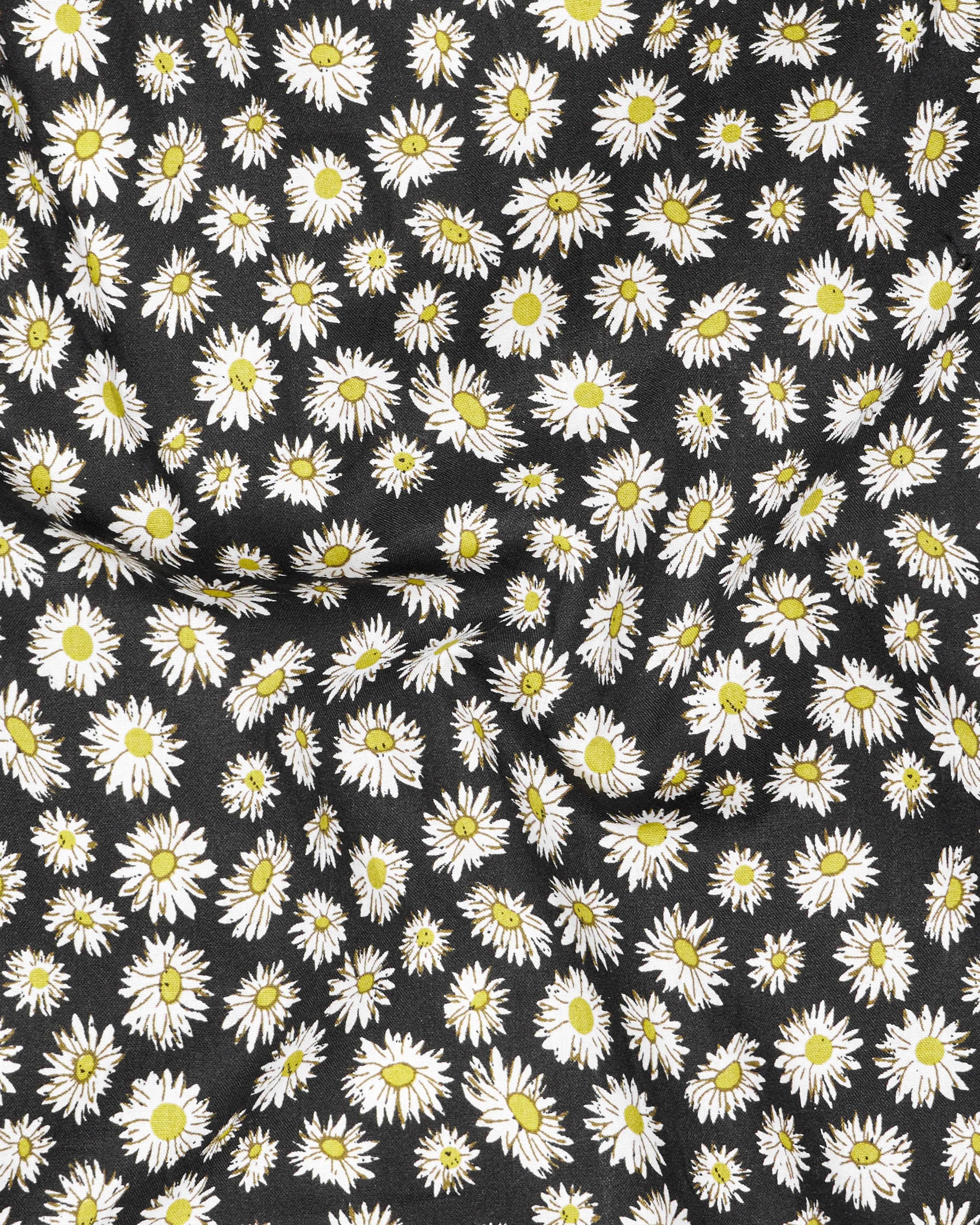 Jade Black with White Ditsy Printed Premium Cotton Shirt sold by French Crown product image thumbnail 2