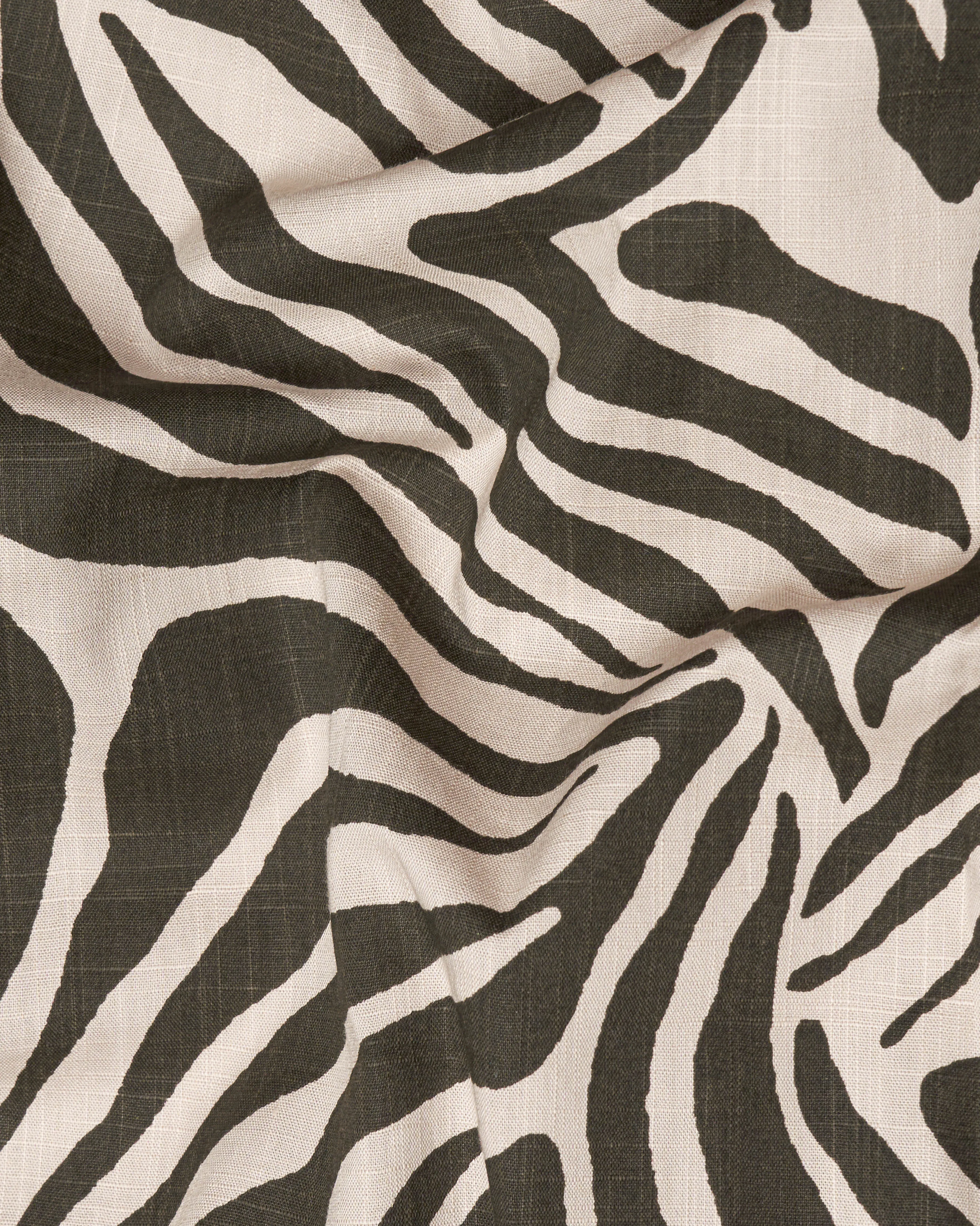 Gainsboro Beige with Armadillo Green Animal Printed Premium Cotton Shirt sold by French Crown product image thumbnail 2