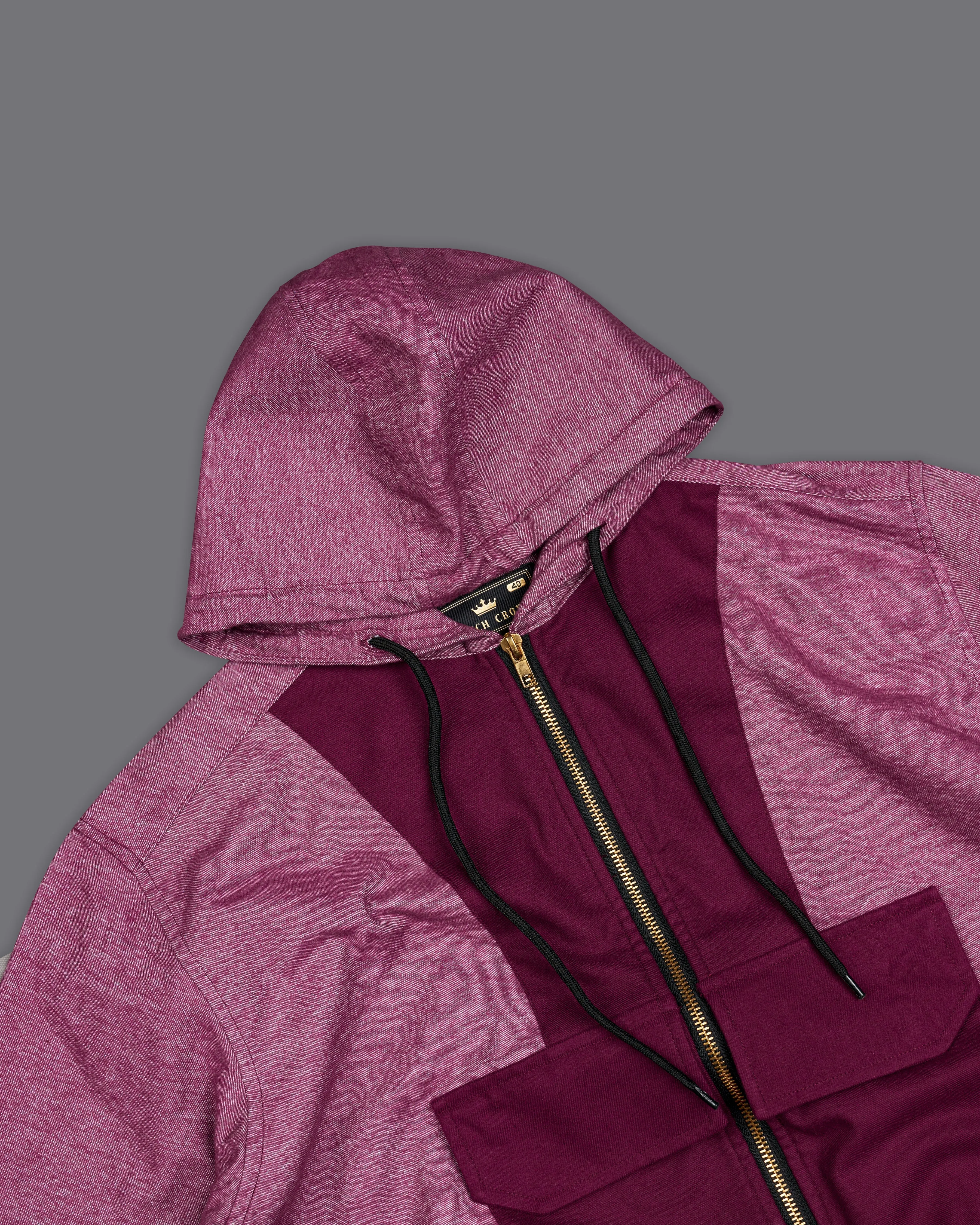 Cadillac Pink Flannel Designer Hoodie Jacket sold by French Crown product image thumbnail 4