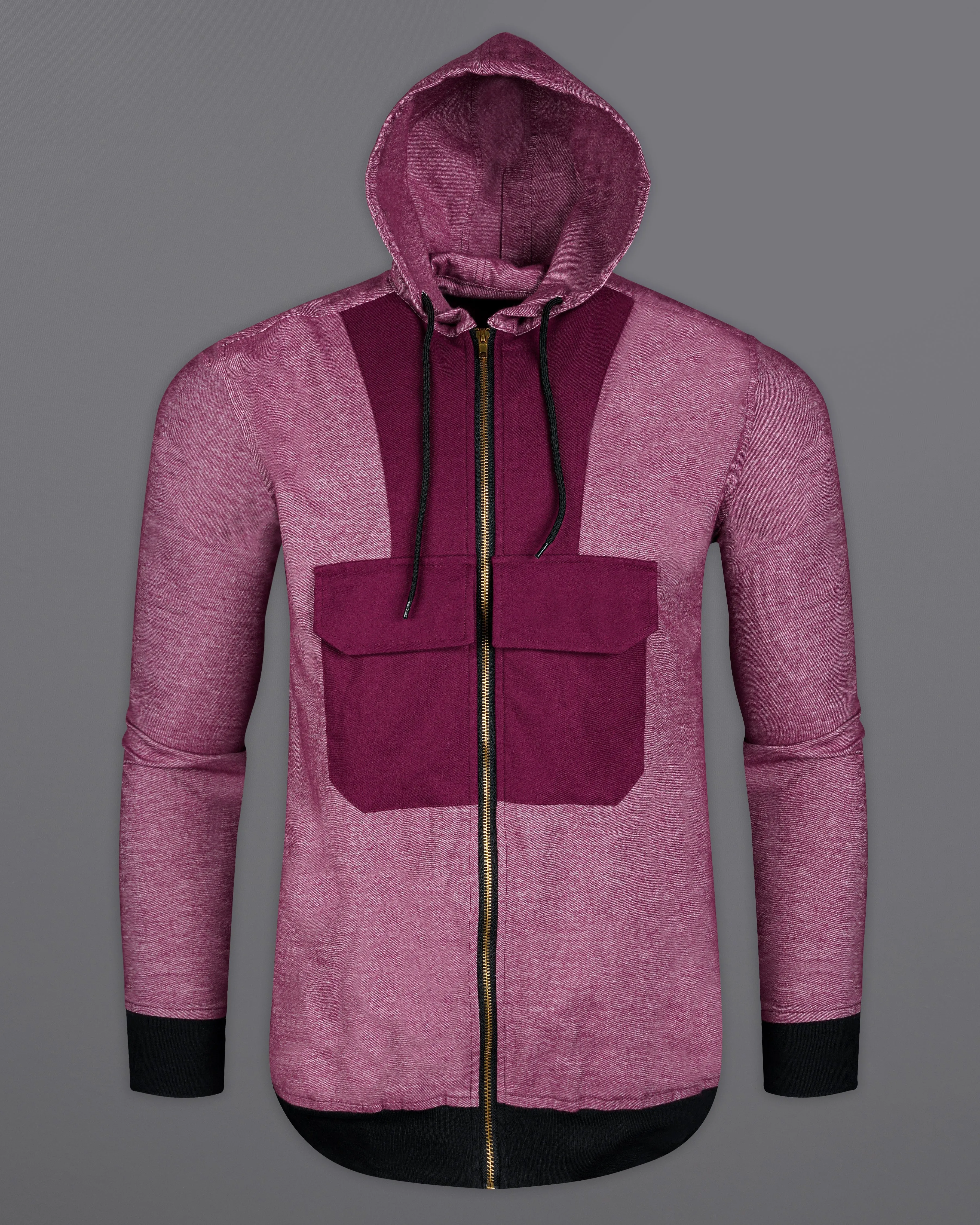 Cadillac Pink Flannel Designer Hoodie Jacket sold by French Crown product image thumbnail 5