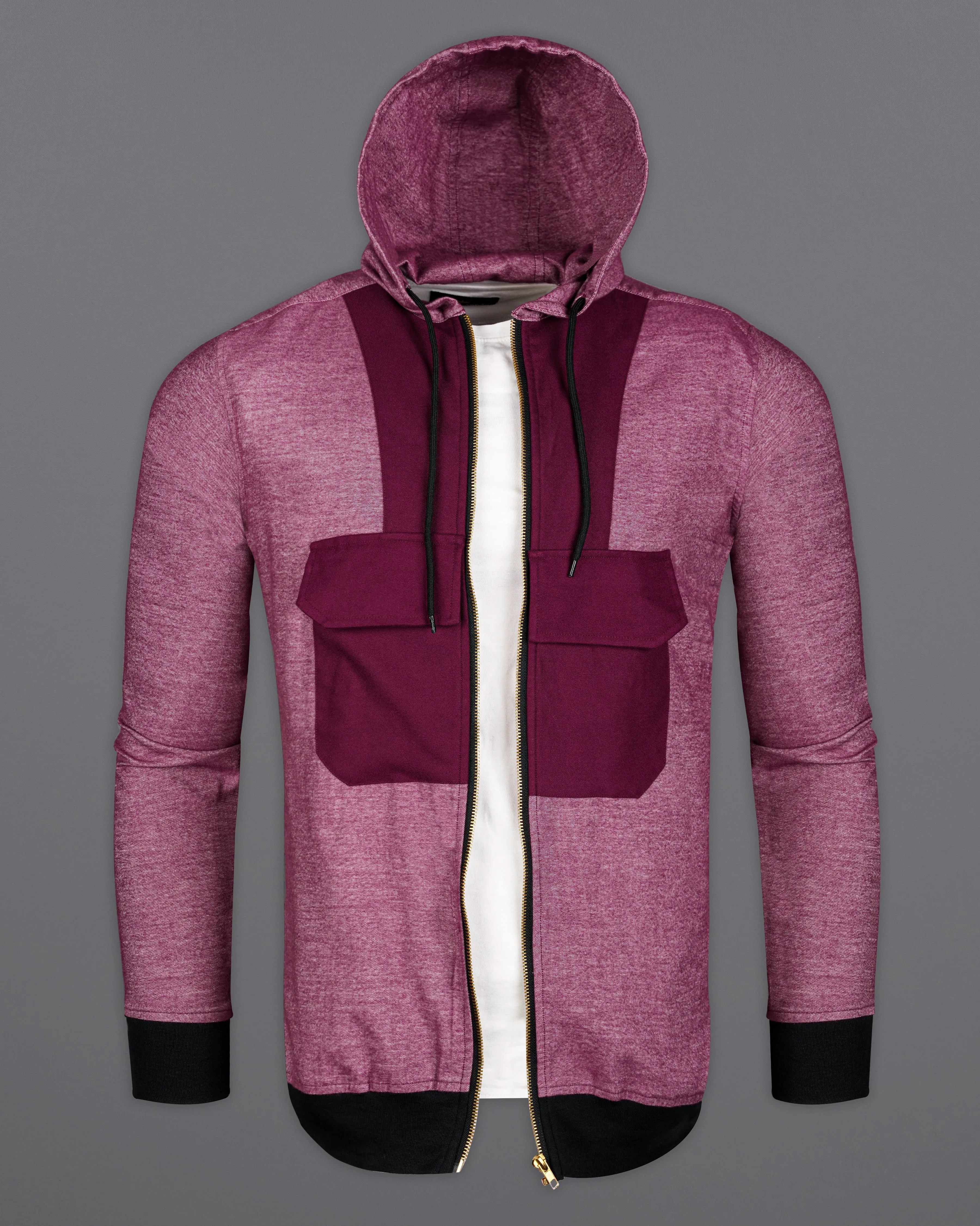 Cadillac Pink Flannel Designer Hoodie Jacket sold by French Crown