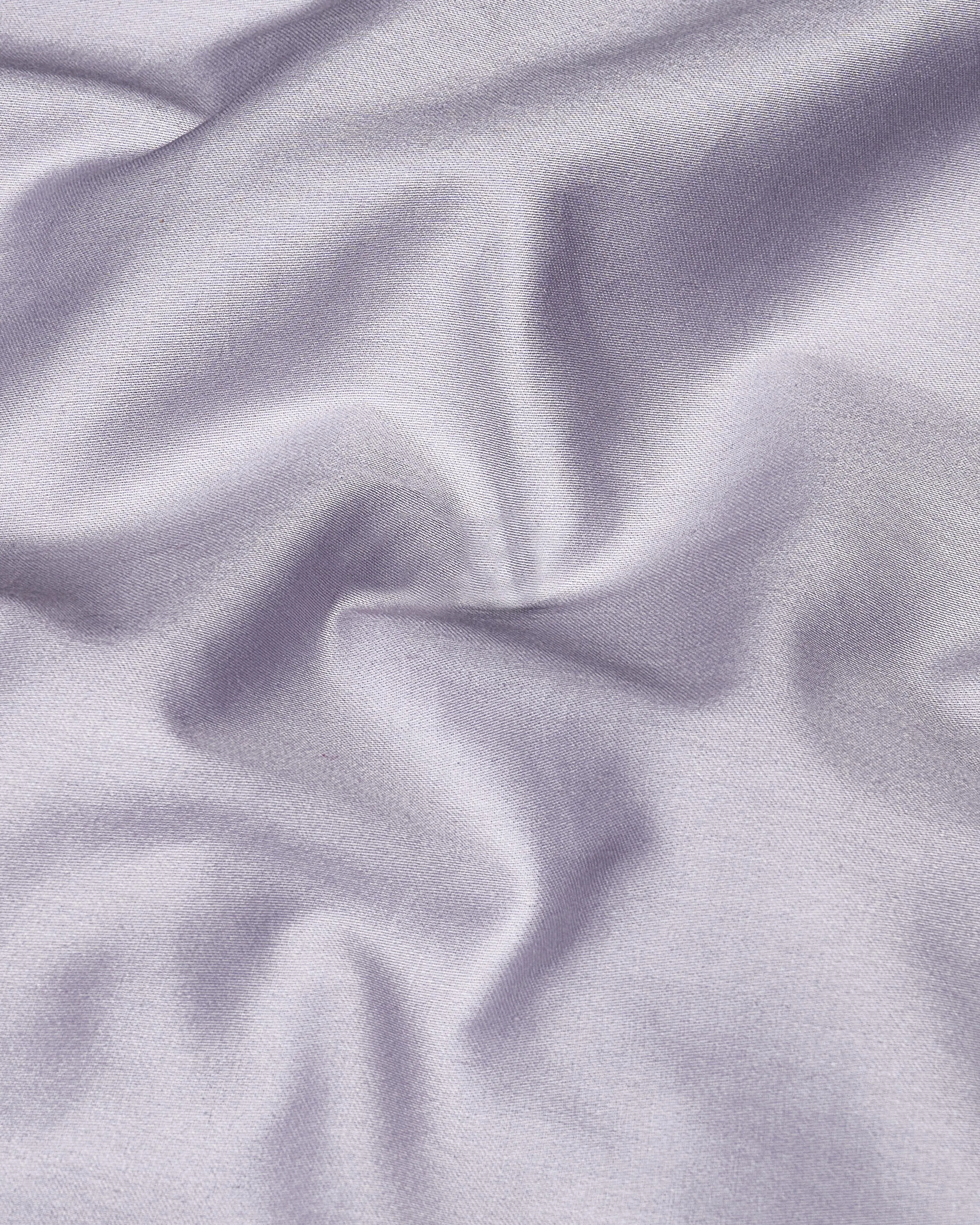 Pale Slate Lavender Subtle Sheen Embroidered Super Soft Premium Cotton Shirt sold by French Crown product image thumbnail 3