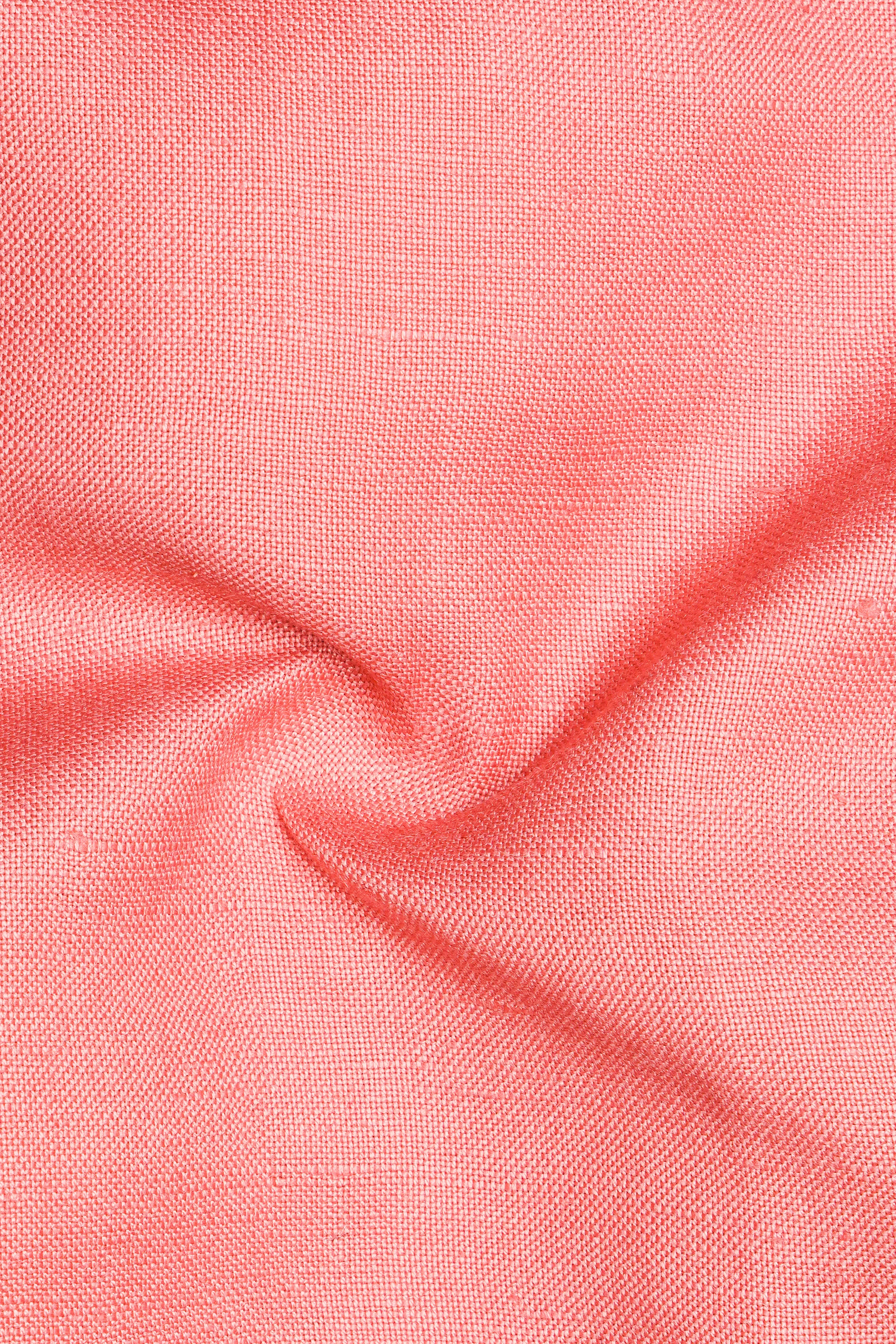 Shilo Pink Luxurious Linen Shirt sold by French Crown product image thumbnail 3