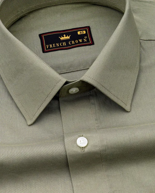 Oyster Green Premium Cotton Shirt sold by French Crown