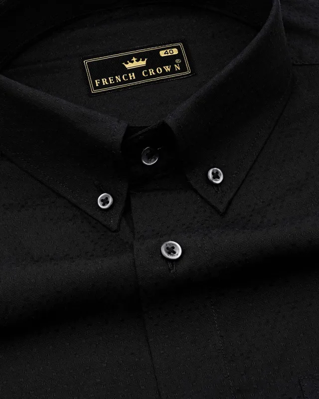 Jade Black Premium Tencel Shirt sold by French Crown