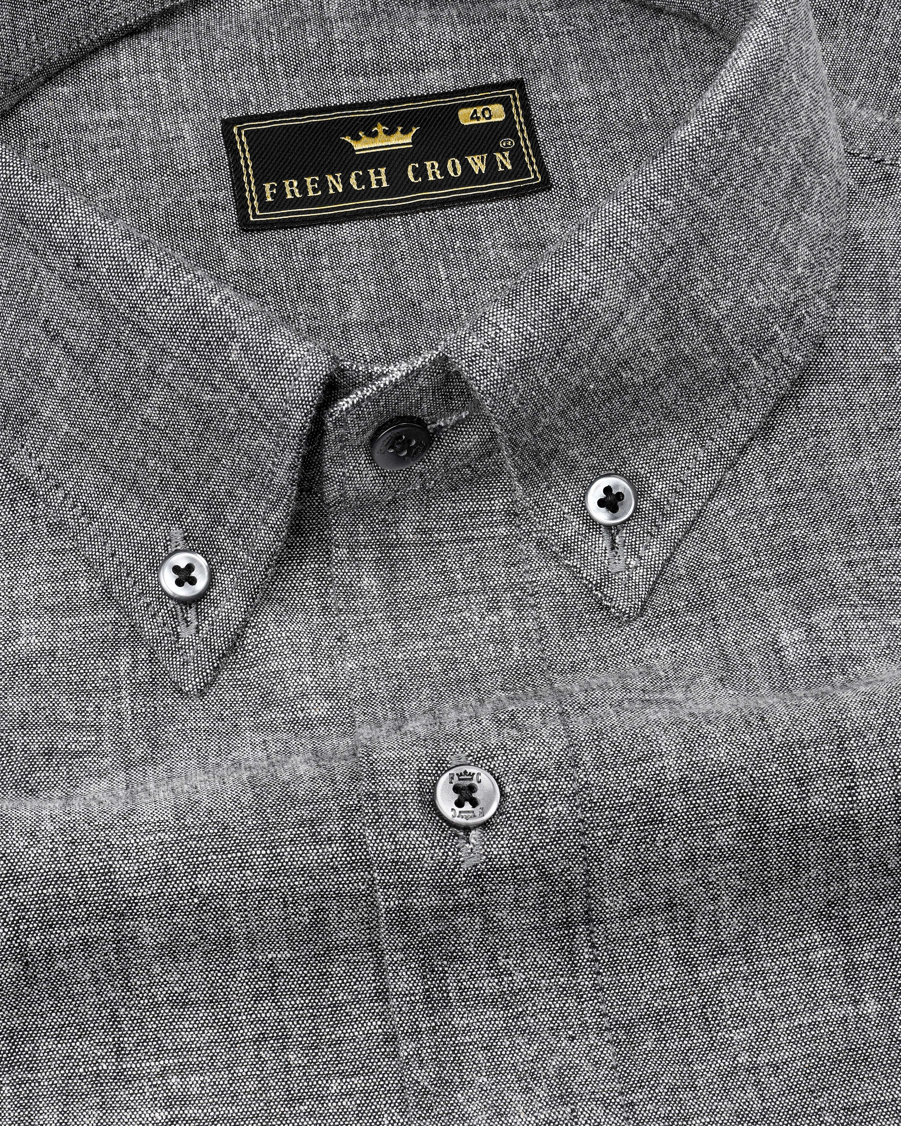 Dolphin Gray Royal Oxford Shirt sold by French Crown