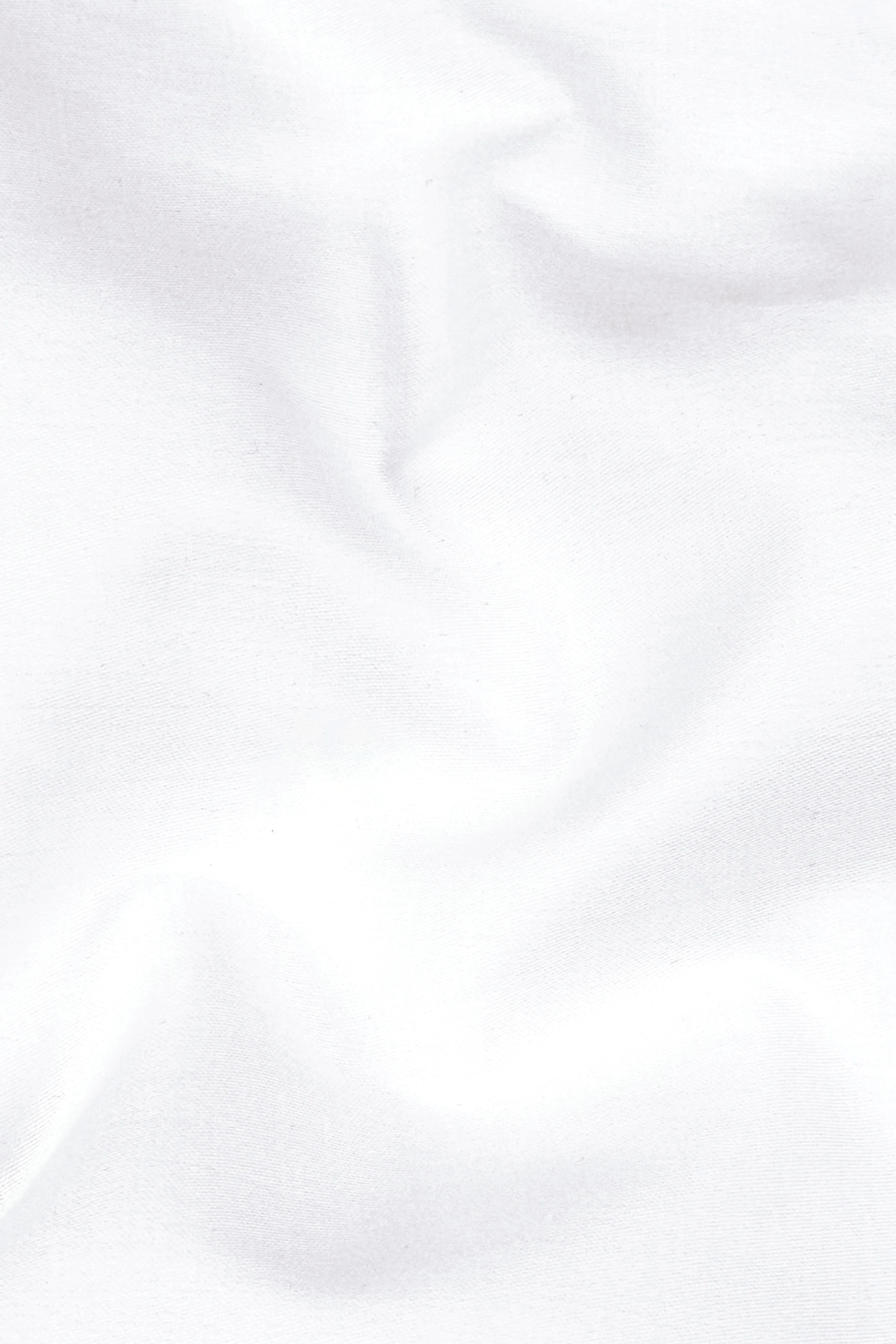 Bright White Subtle Sheen with Left Shoulder Tricolour Embroidered Super Soft Premium Cotton Shirt sold by French Crown product image thumbnail 3