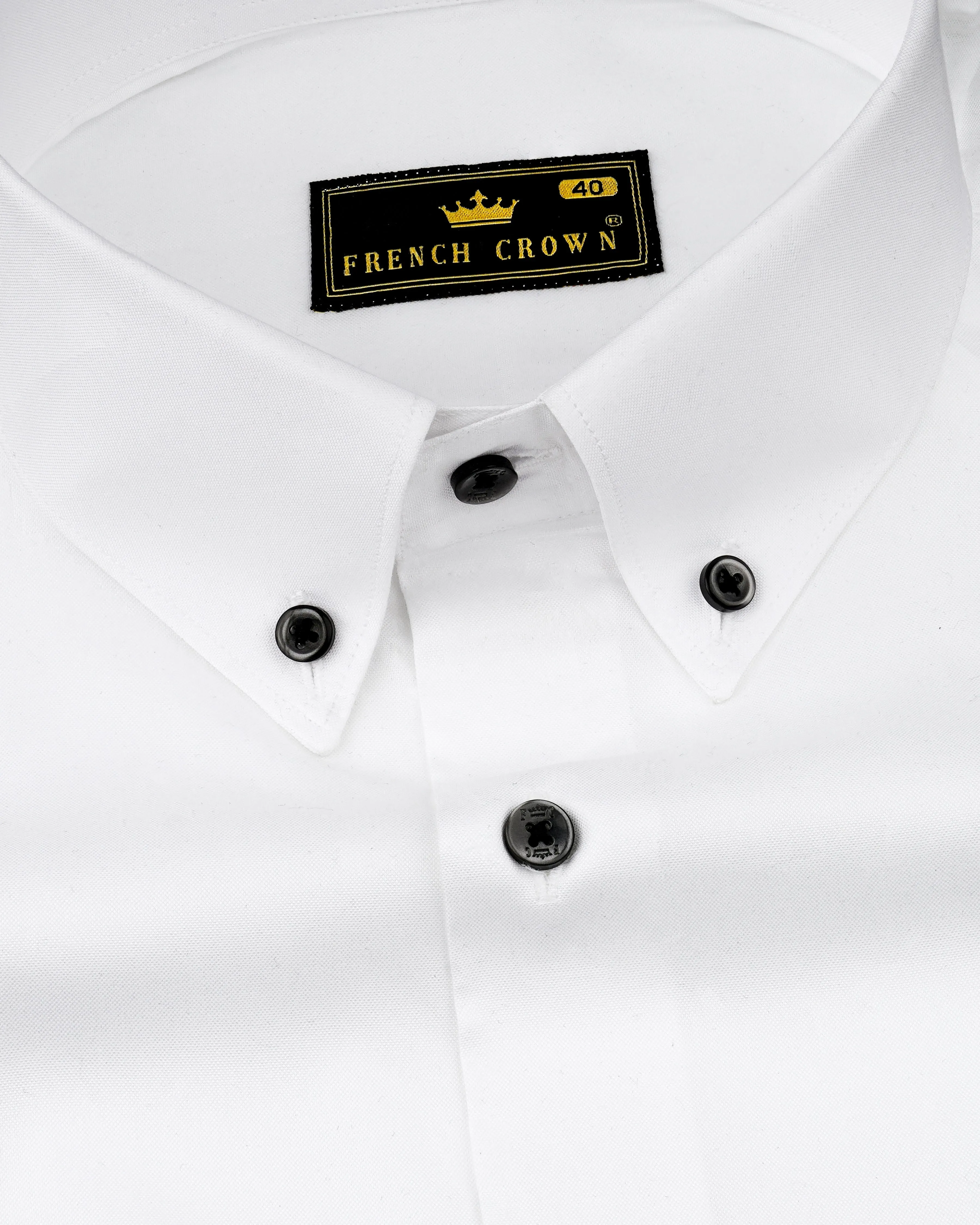 Bright White Royal Oxford Shirt sold by French Crown