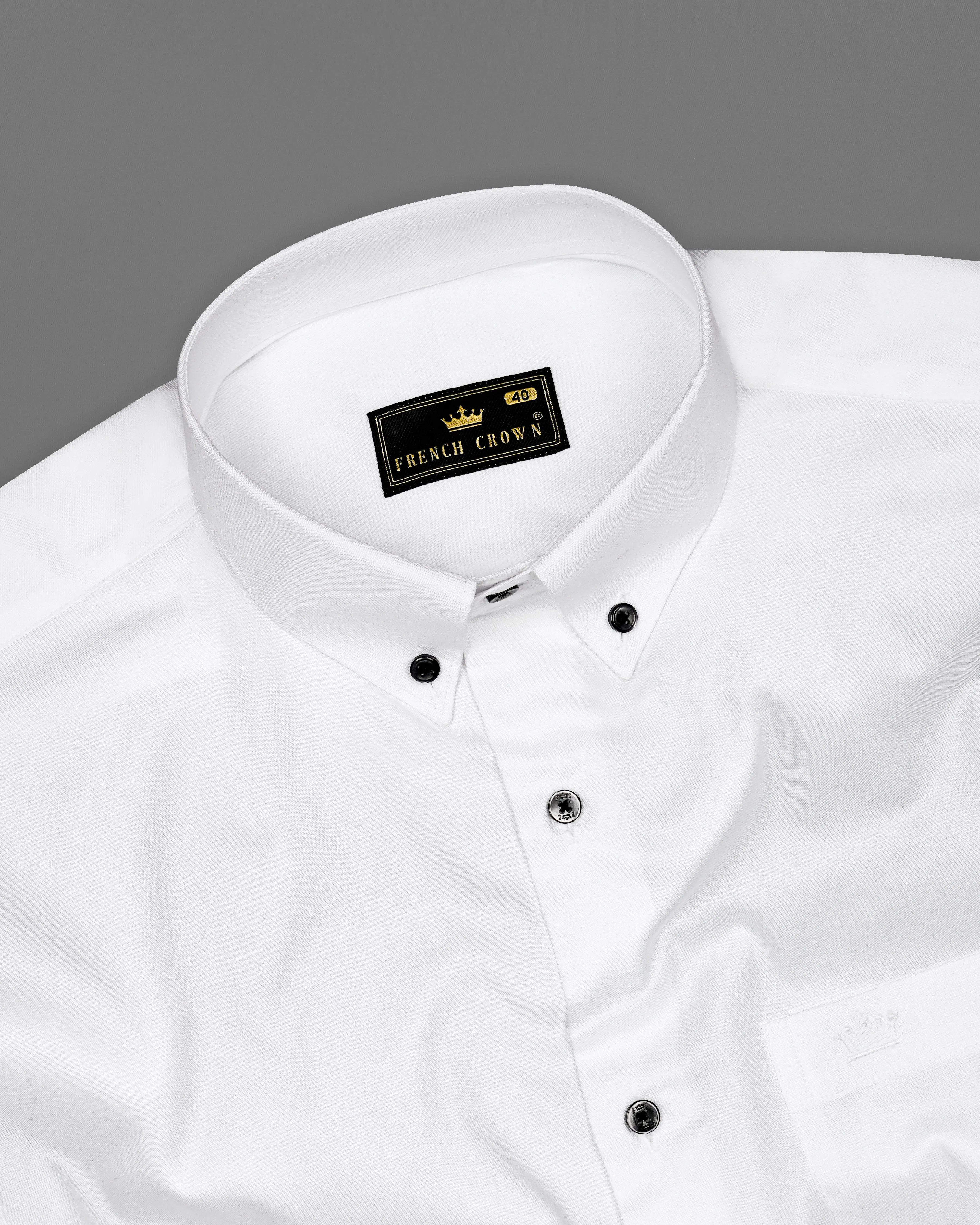 Bright White Royal Oxford Shirt sold by French Crown product image thumbnail 4