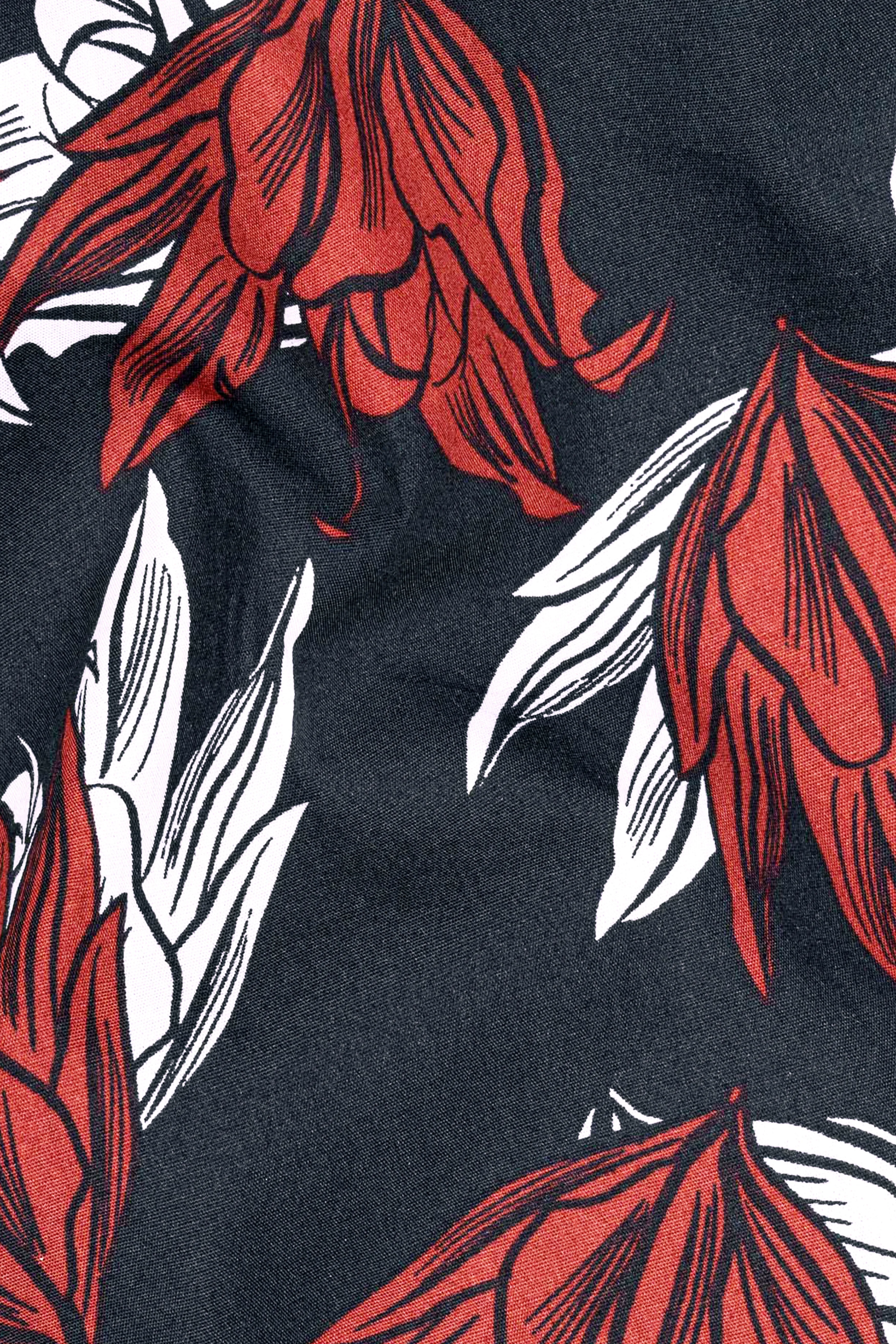 Iridium Gray Premium Cotton Kurta Shirt With Floral Printins sold by French Crown product image thumbnail 3