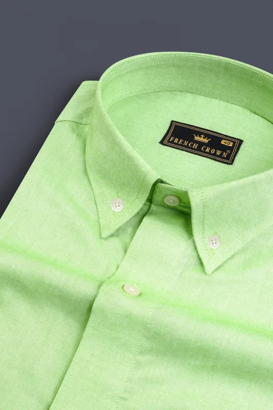 Washed Out Green Royal Oxford Shirt sold by French Crown