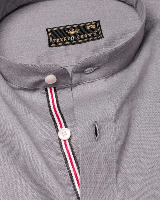 Rose Quartz Premium linen Shirt sold by French Crown