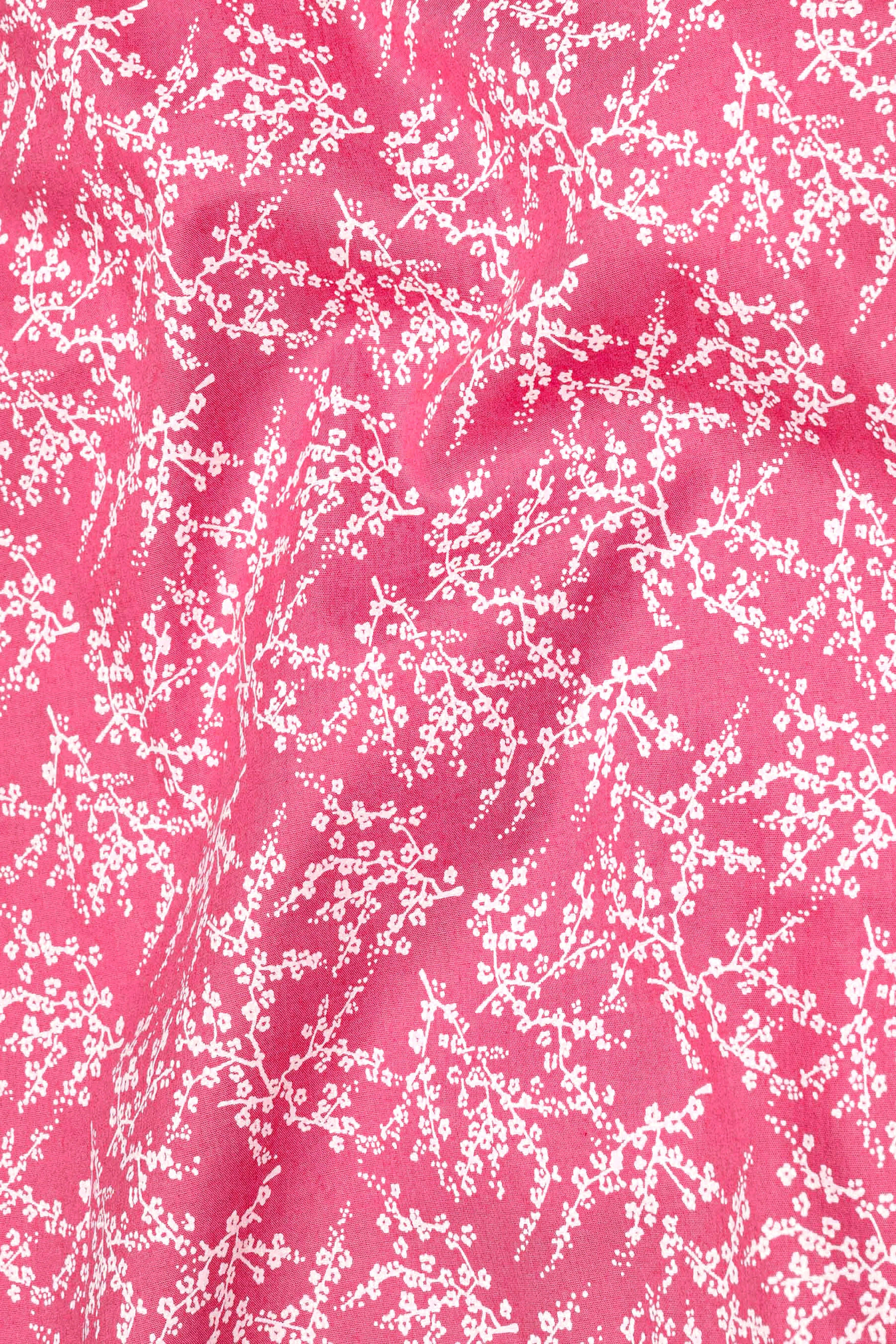 Half Floral and Half Plaid Twill Textured Premium Cotton Shirt sold by French Crown product image thumbnail 3