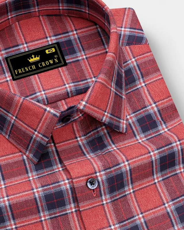Geraldine Plaid Herringbone Shirt sold by French Crown