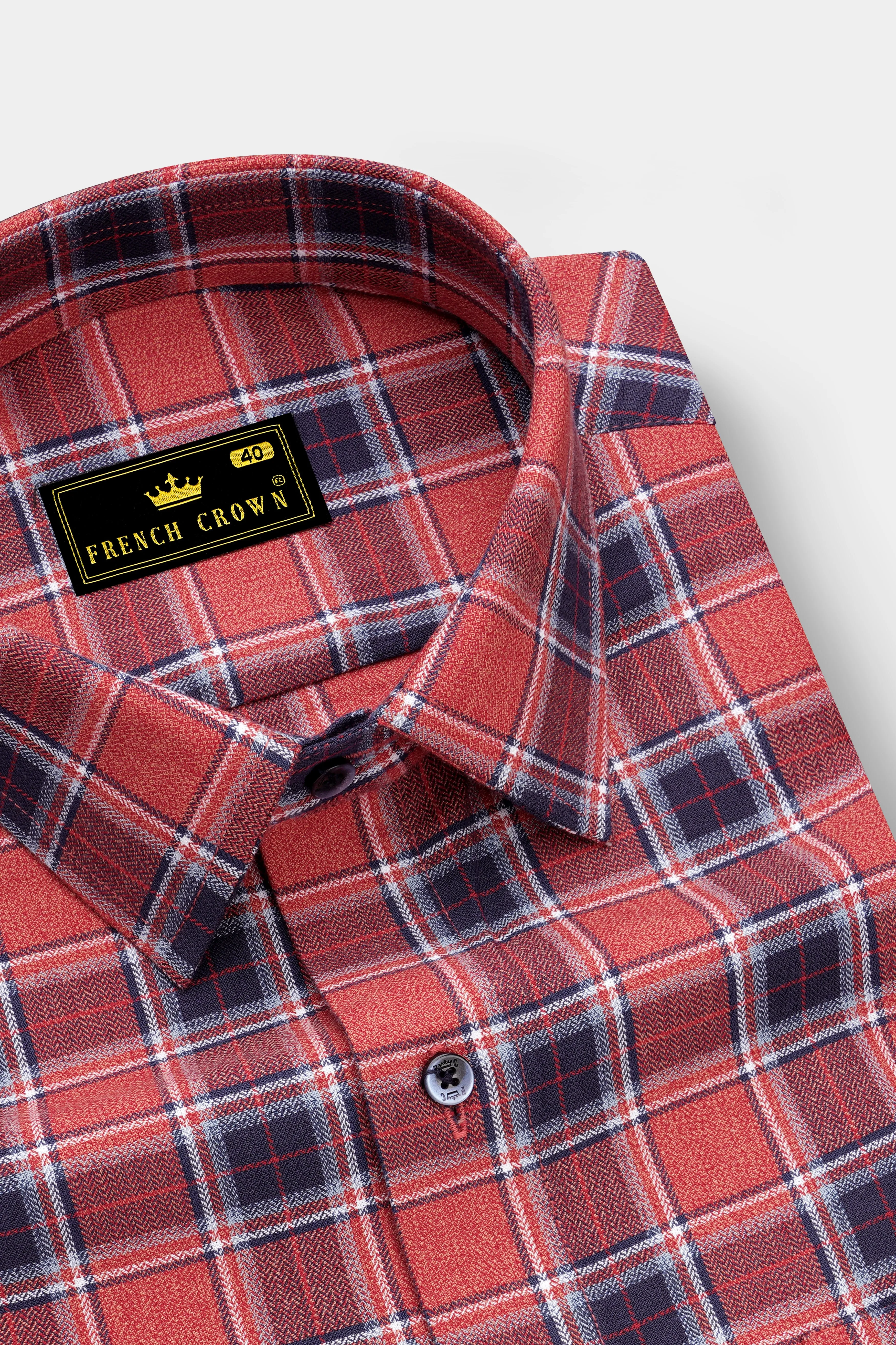 Geraldine Plaid Herringbone Shirt sold by French Crown product image thumbnail 2