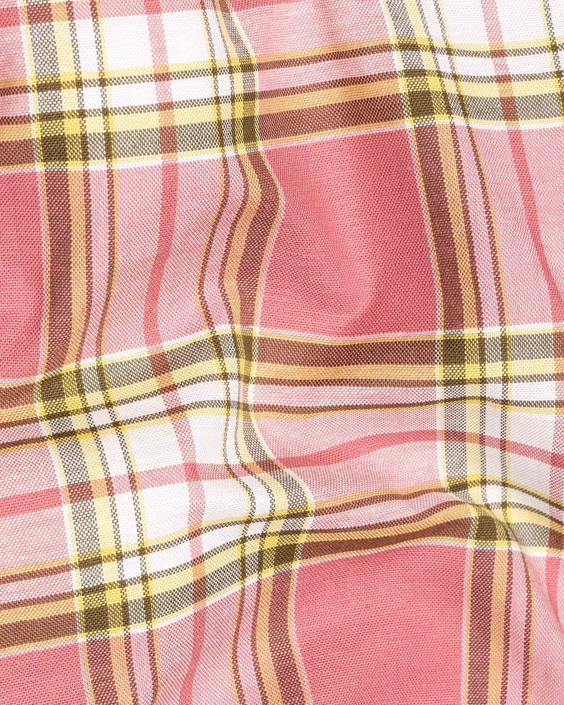 Froly Pink Checkered Royal Oxford Shirt sold by French Crown product image thumbnail 2