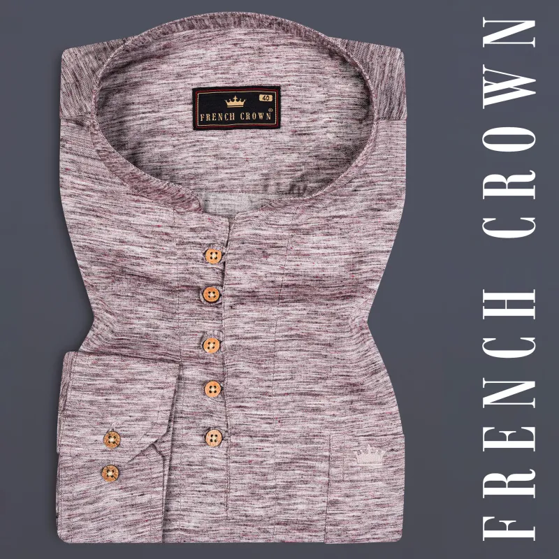 Bazar woth white slub Premium Cotton Kurta Shirt sold by French Crown