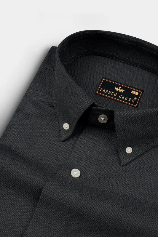 Iridium Gray Royal Oxford Shirt sold by French Crown