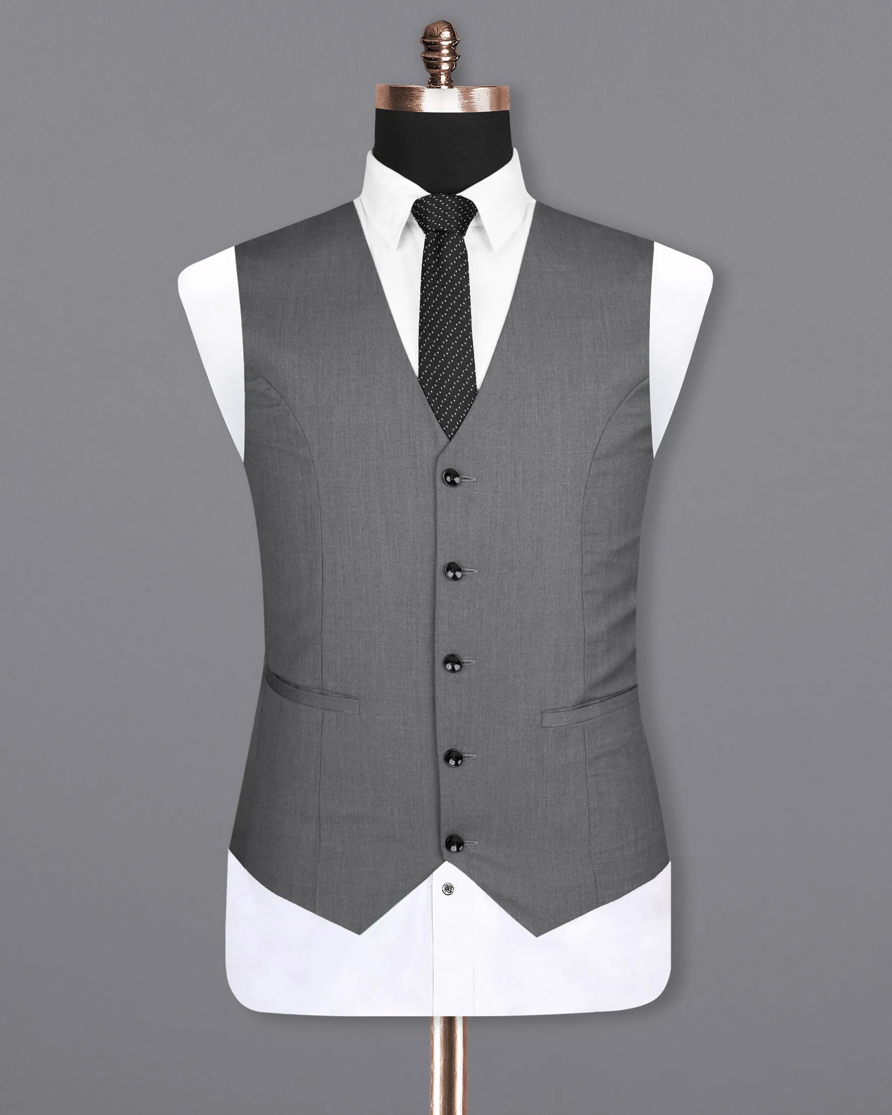 Storm Dust Grey Woolrich Waistcoat sold by French Crown product image thumbnail 2