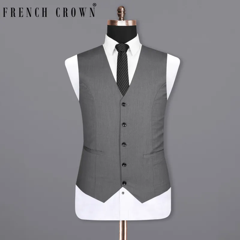 Storm Dust Grey Woolrich Waistcoat sold by French Crown
