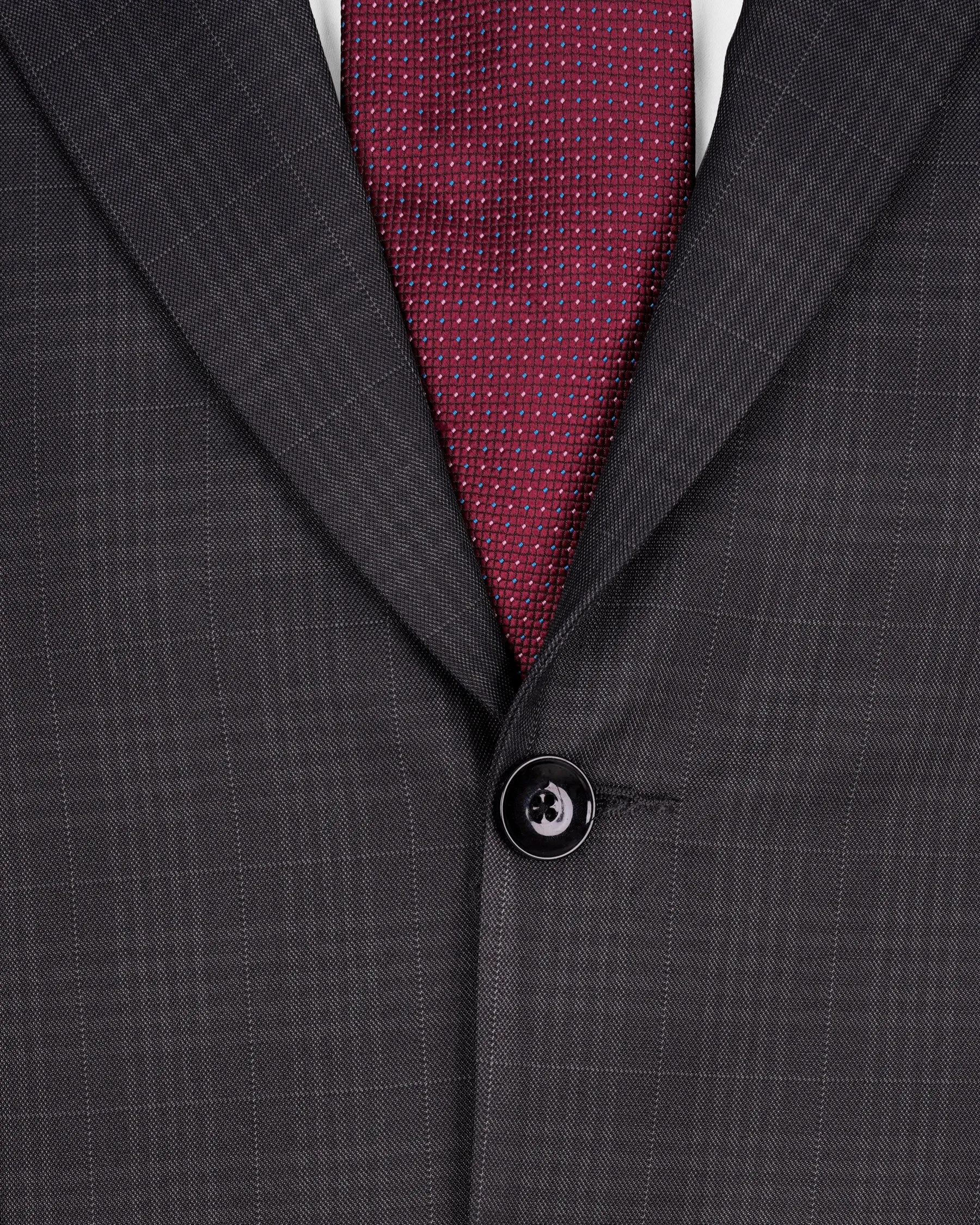 Charcoal Brown Plaid Suit sold by French Crown product image thumbnail 5
