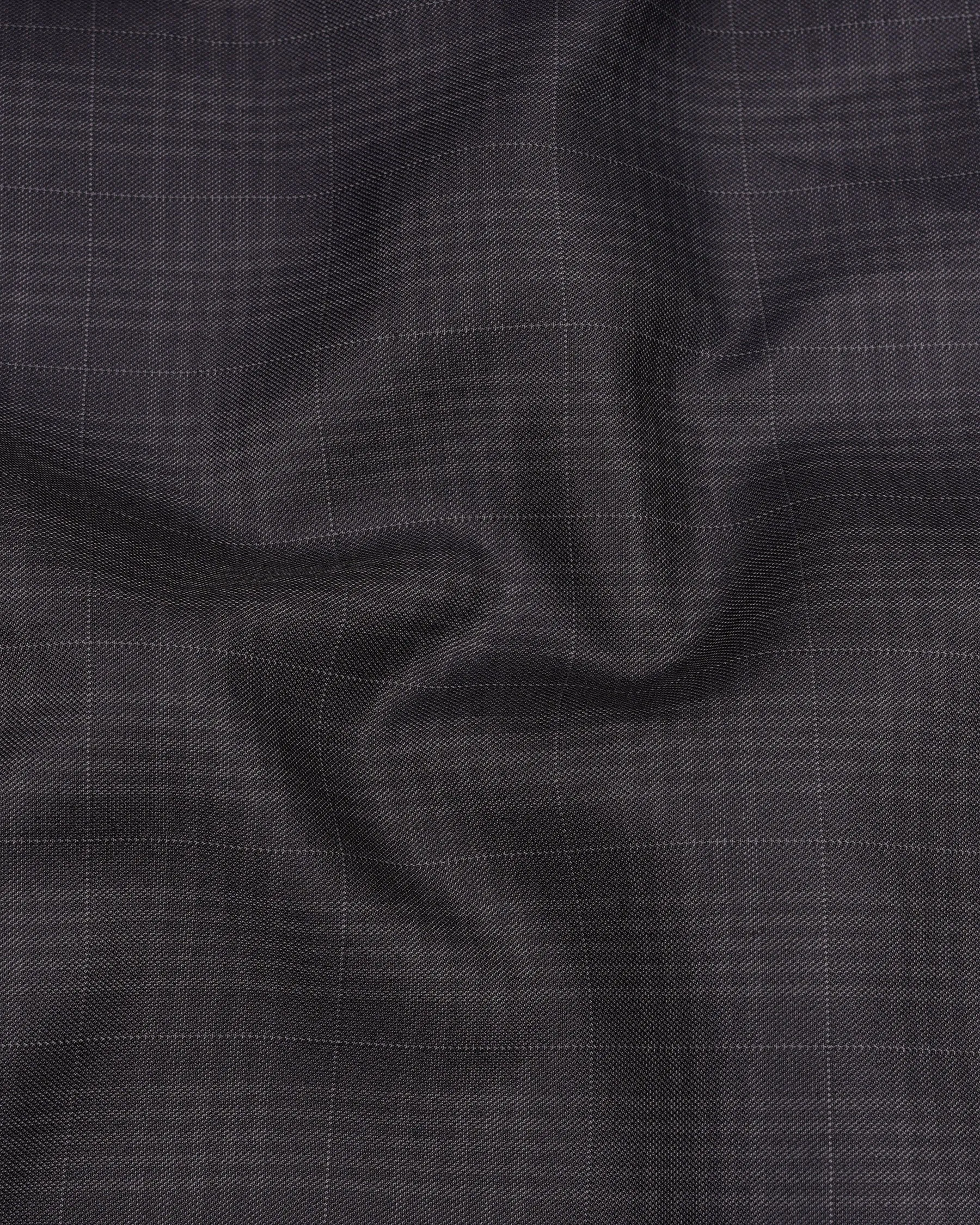 Charcoal Brown Plaid Suit sold by French Crown product image thumbnail 3
