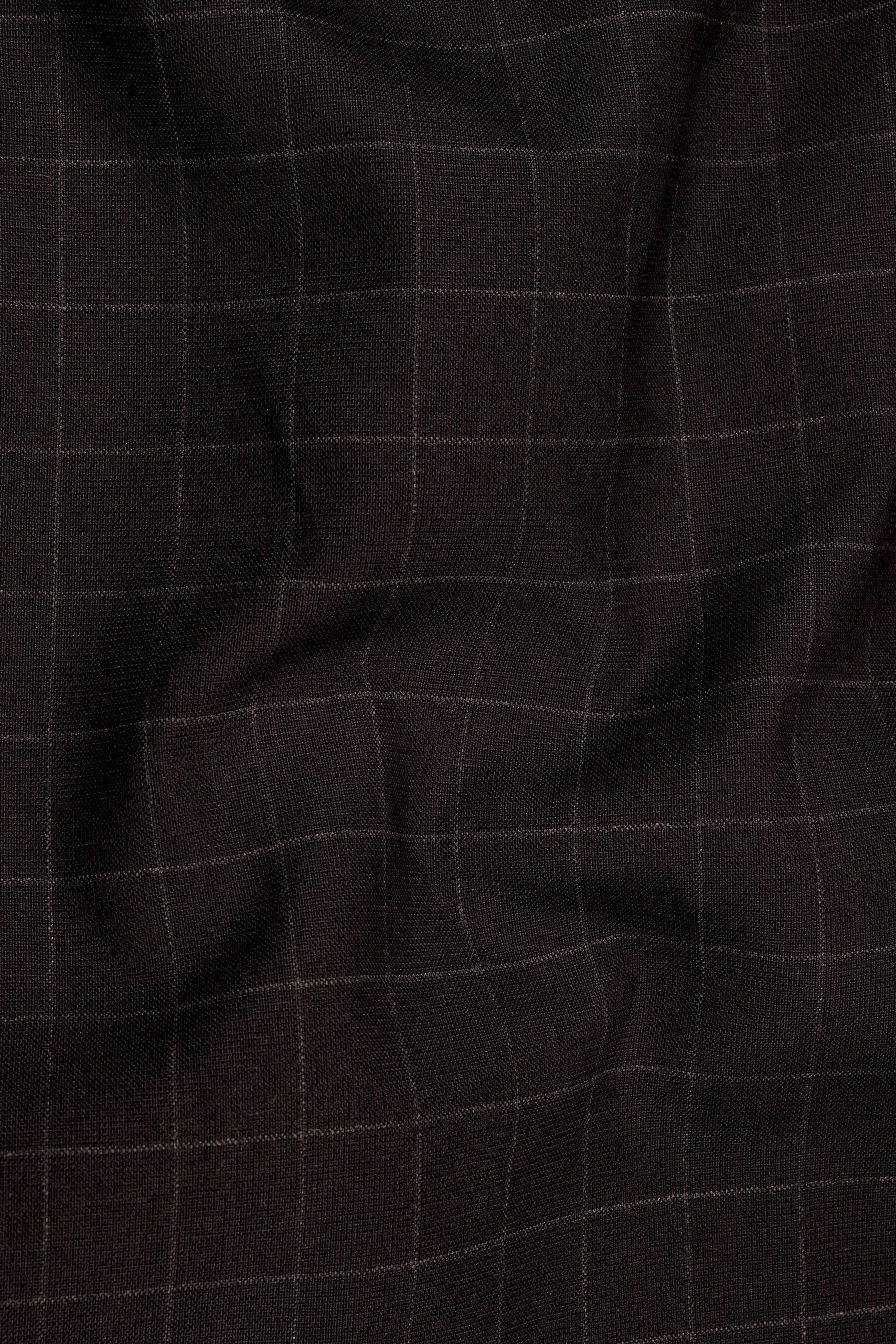 Thunder Brown Plaid Waistcoat sold by French Crown product image thumbnail 3