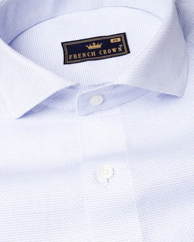 Zircon Dobby Textured Premium Giza Cotton Shirt sold by French Crown