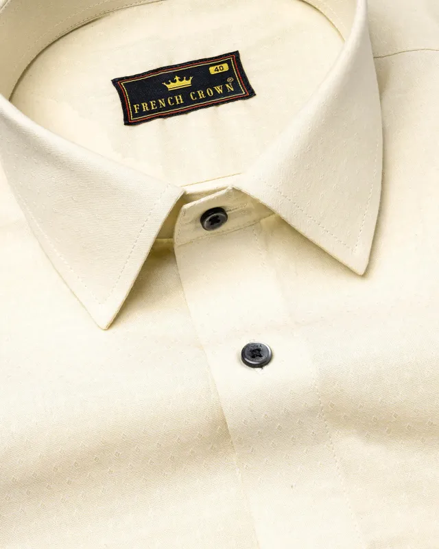 Early Dawn Dobby Textured Premium Giza Cotton Shirt sold by French Crown