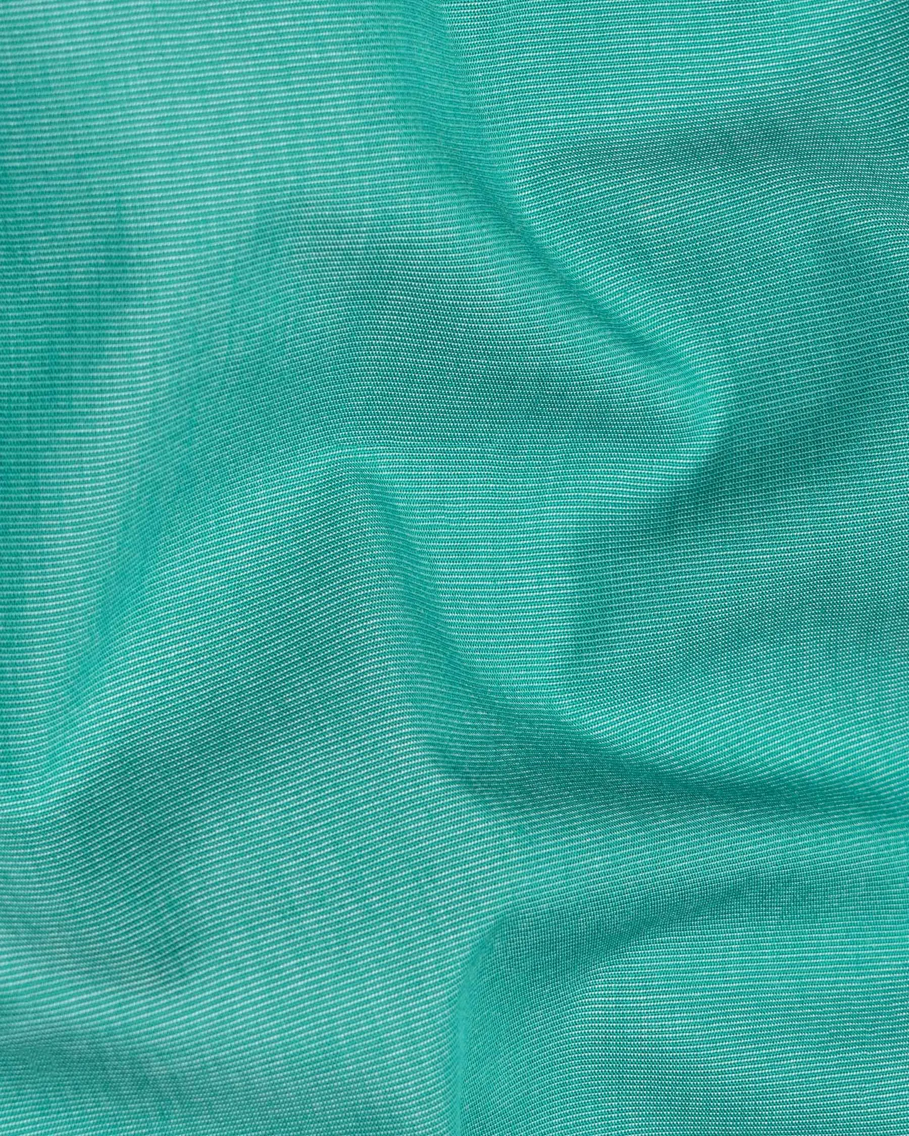 Keppel Green Chambray Premium Cotton Shirt sold by French Crown product image thumbnail 2