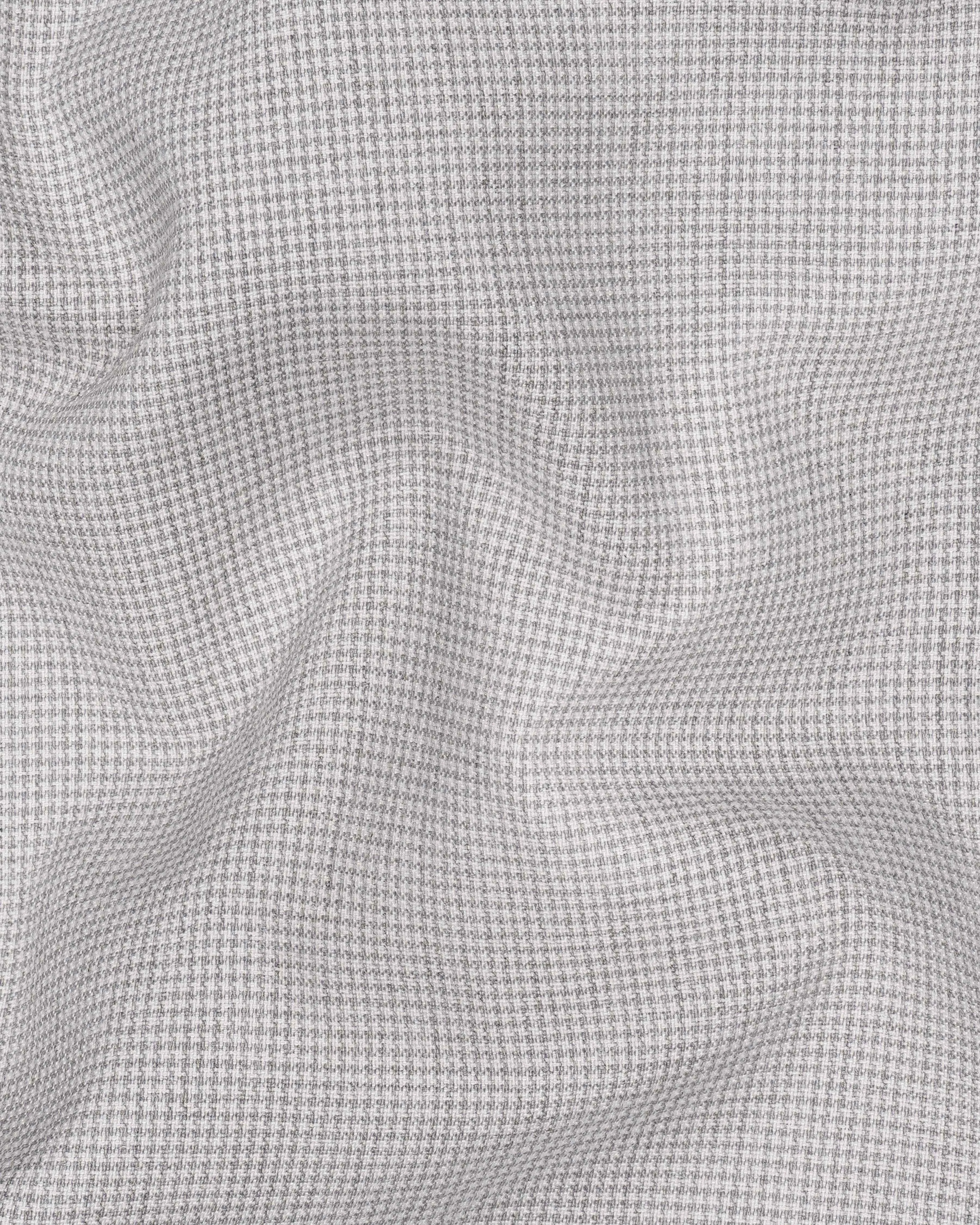Pale Slate Gray Textured Waistcoat sold by French Crown product image thumbnail 3