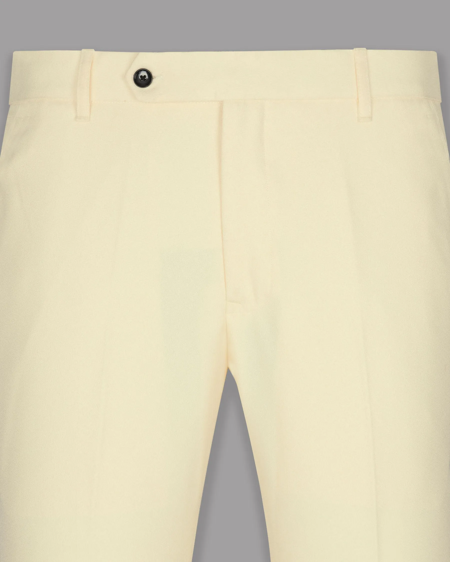 Cream Wool Blend Pant sold by French Crown product image thumbnail 2
