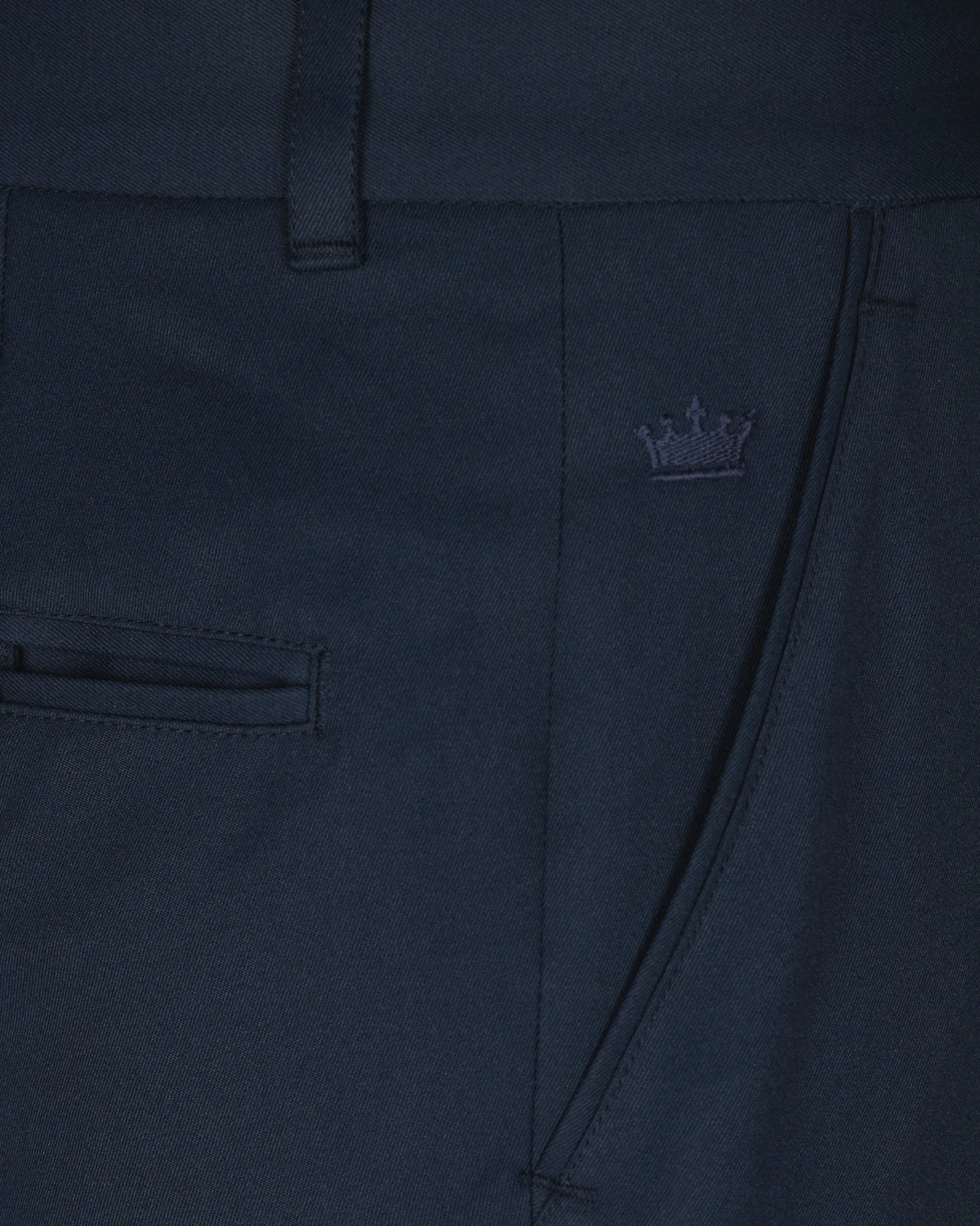 Blue Wool Rich Pant sold by French Crown product image thumbnail 5