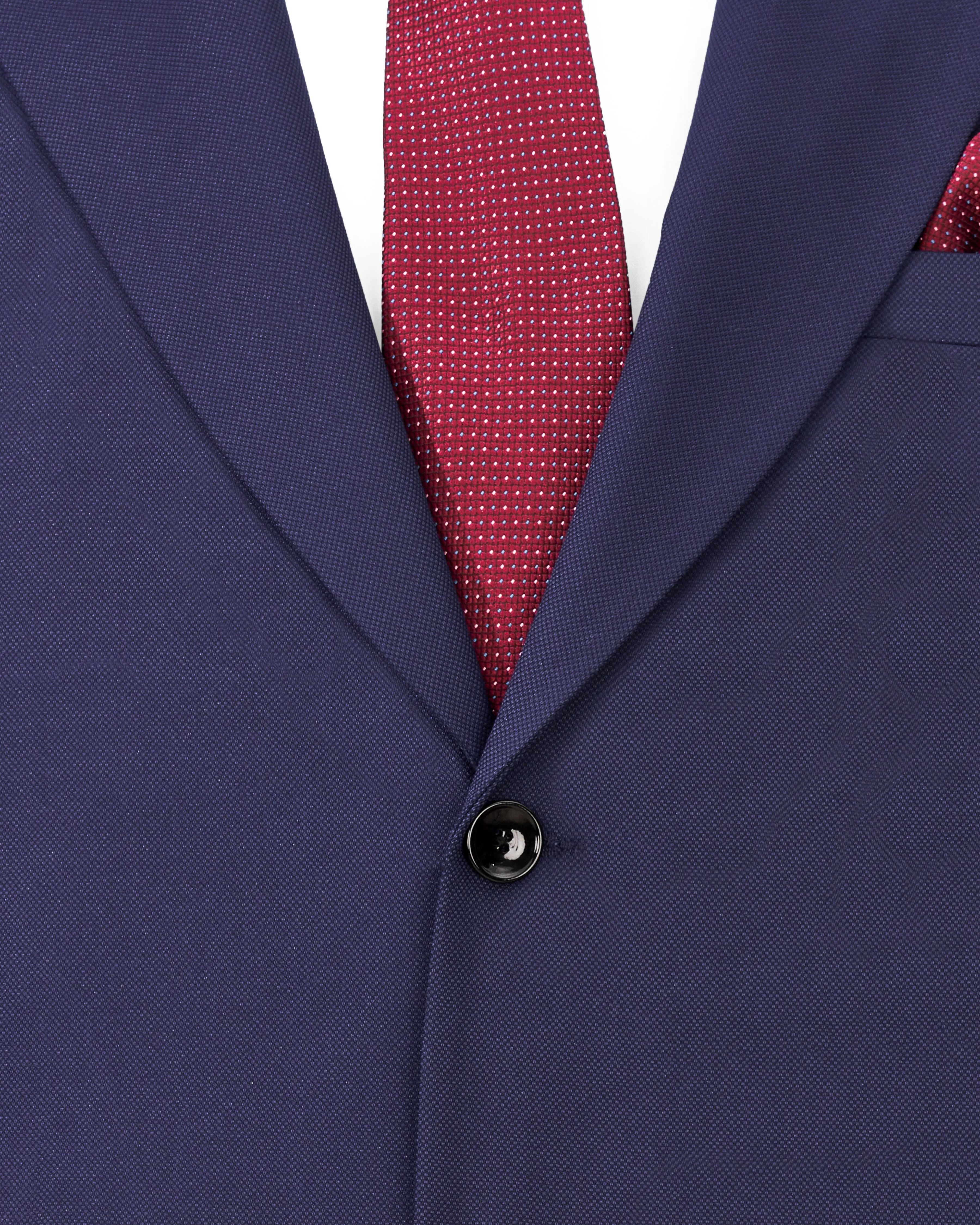 Ebony Clay Blue Single Breasted Suit sold by French Crown product image thumbnail 5