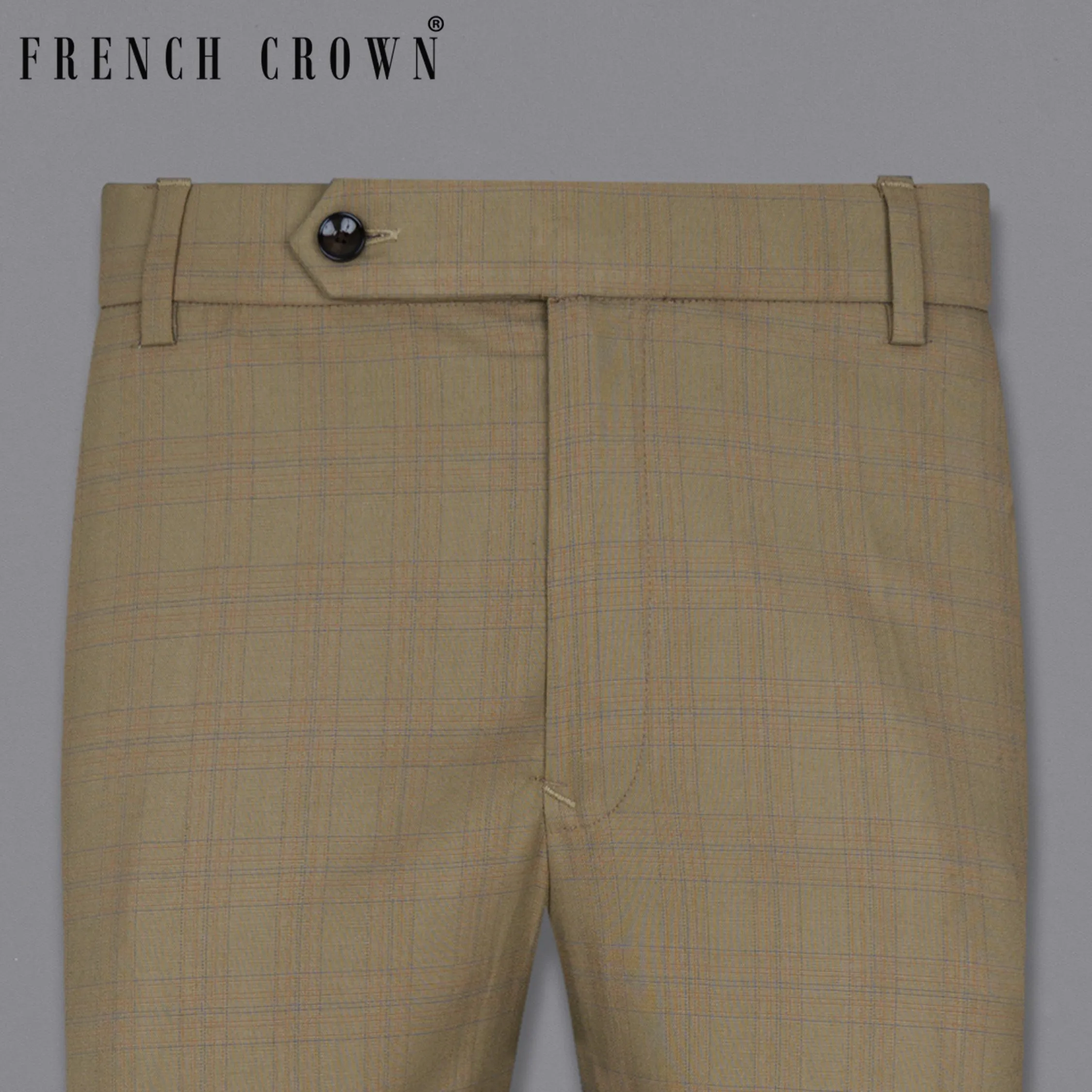 Clay Creek Plaid Wool Rich Pant sold by French Crown