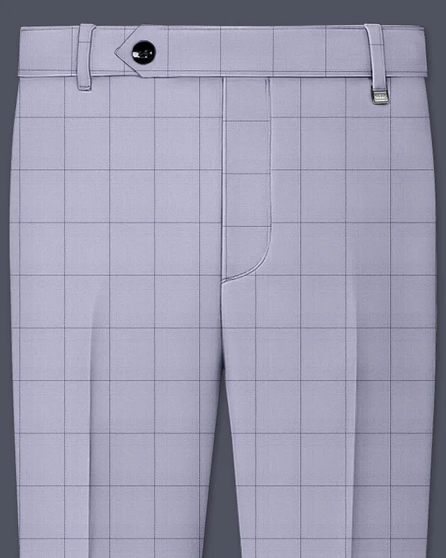 Regent Gray Windowpane Pant sold by French Crown