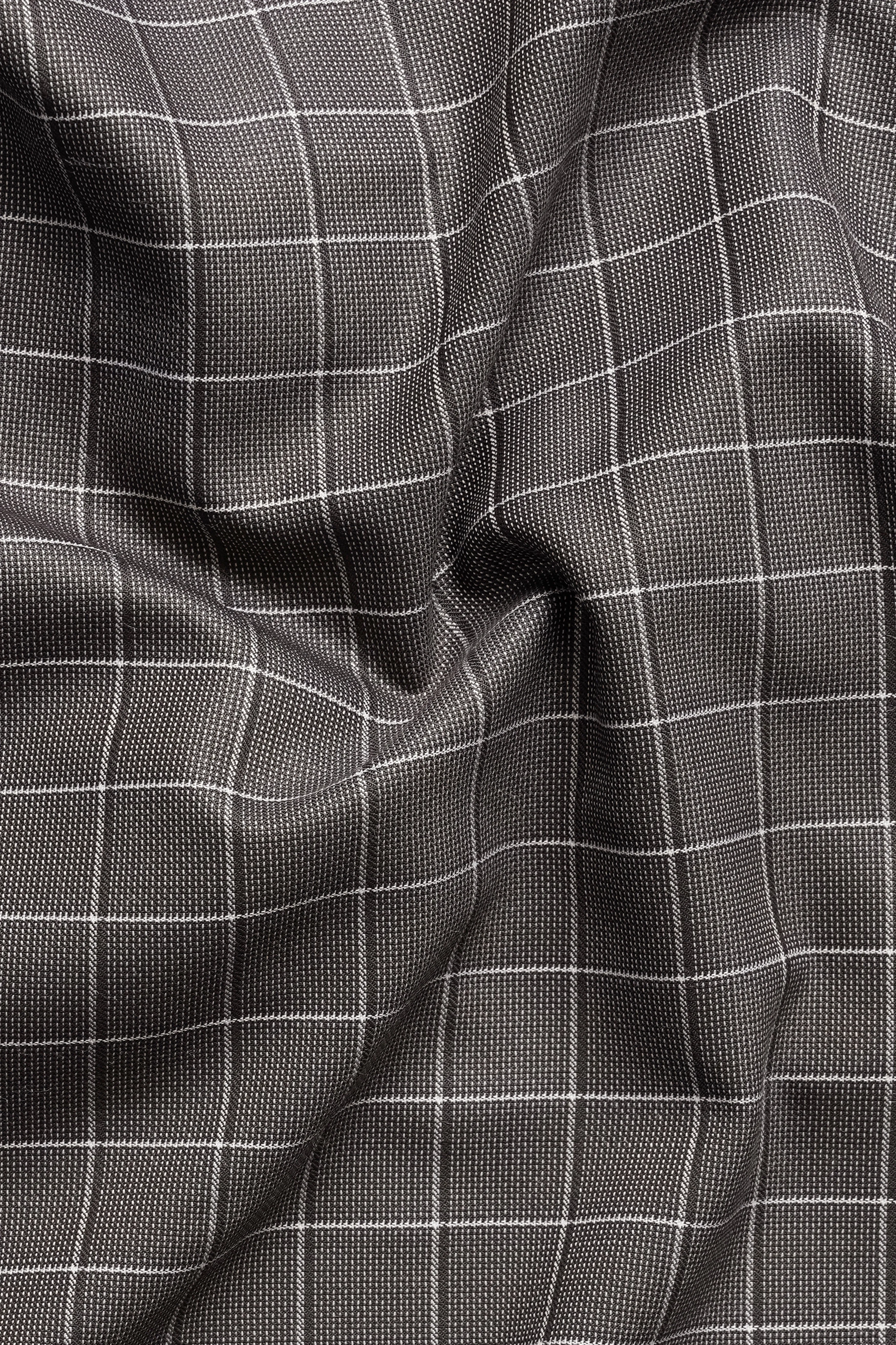Friar Gray Plaid Wool Rich Double Breasted Suit sold by French Crown product image thumbnail 3