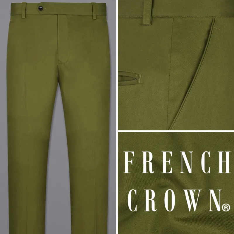 Saratoga Green Premium Cotton Pant sold by French Crown