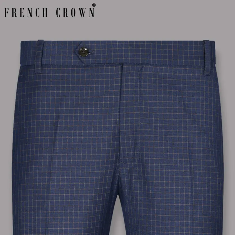 Pickle Bluewood Micro Windowpane Pant made by French Crown
