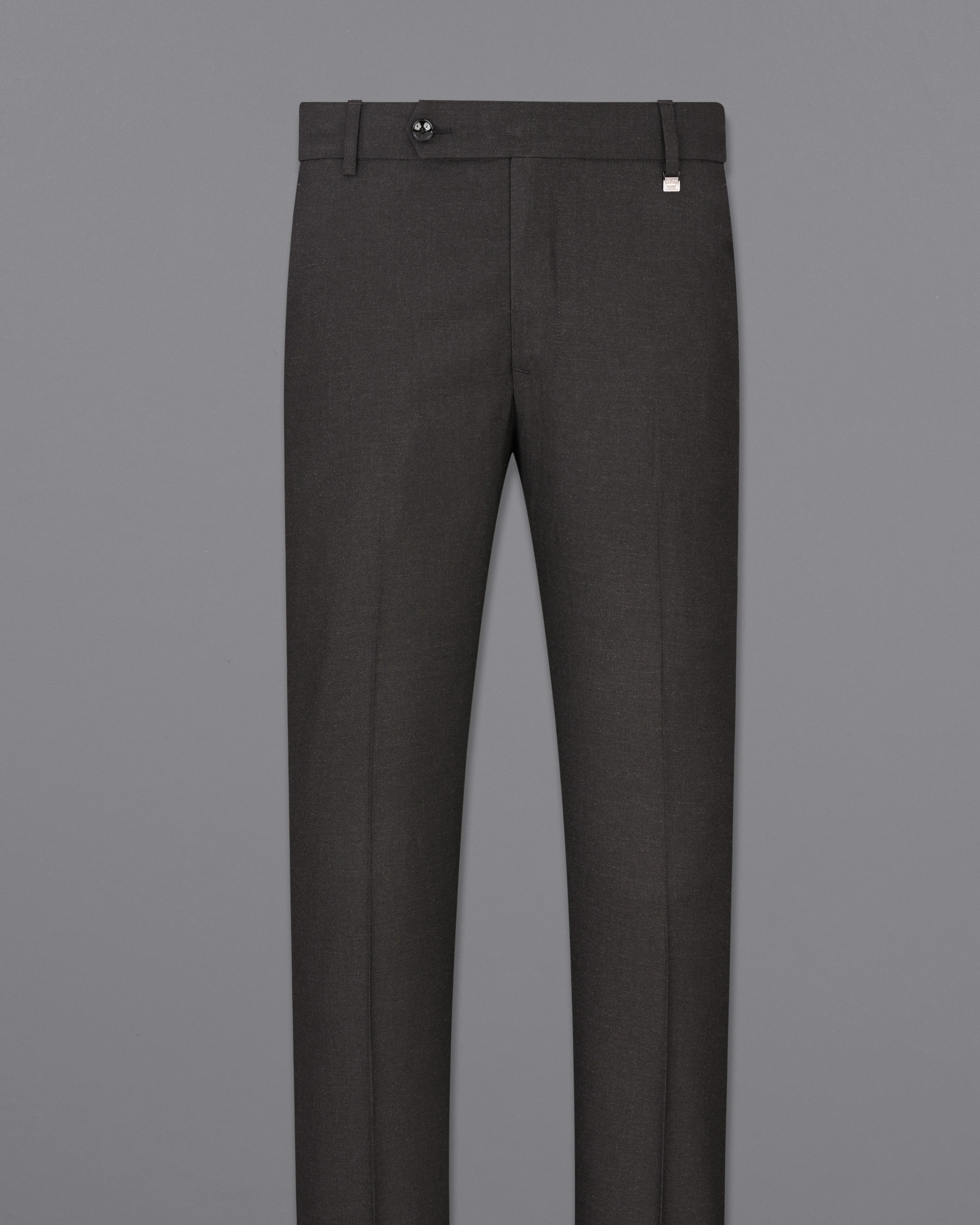 Mine Shaft Gray Wool Rich Designer Pant sold by French Crown product image thumbnail 4