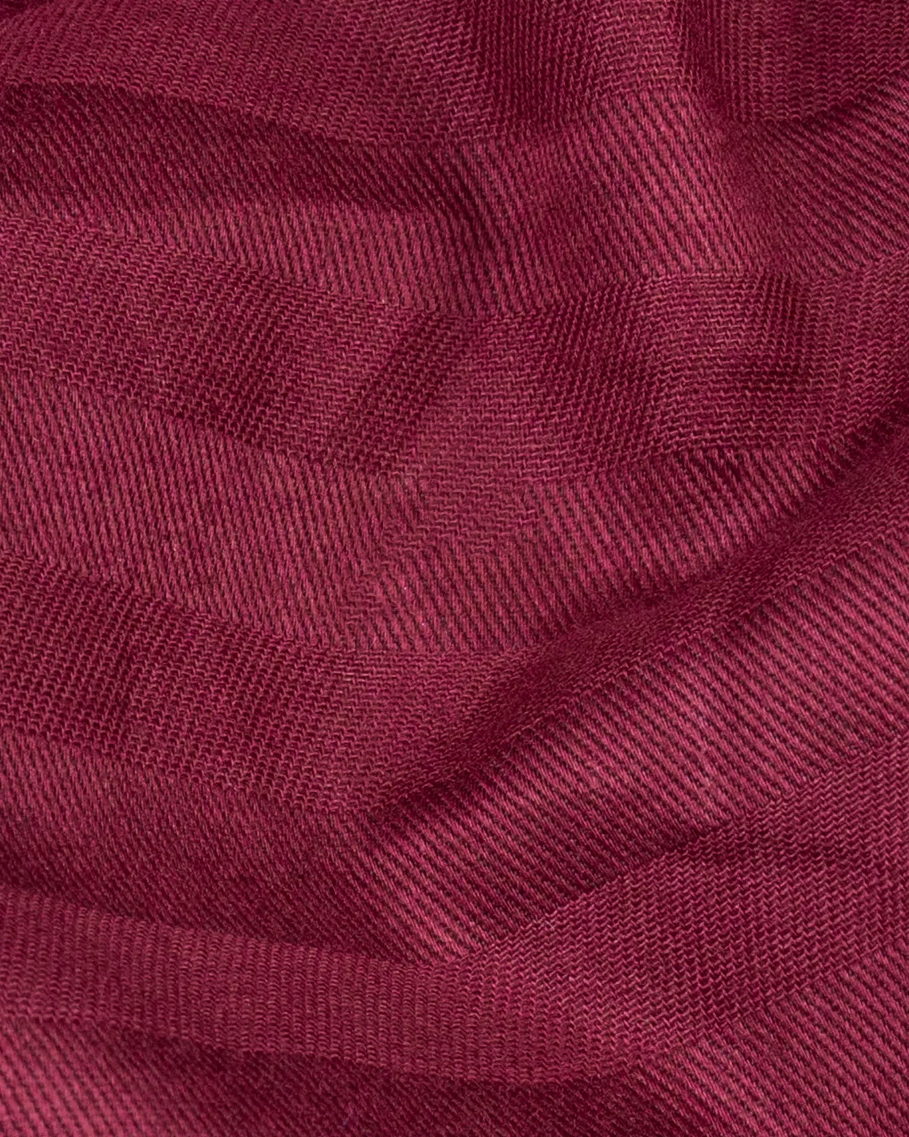 Shiraz Red Snake Pleated Dobby Textured Premium Giza Cotton Tuxedo Shirt sold by French Crown product image thumbnail 3