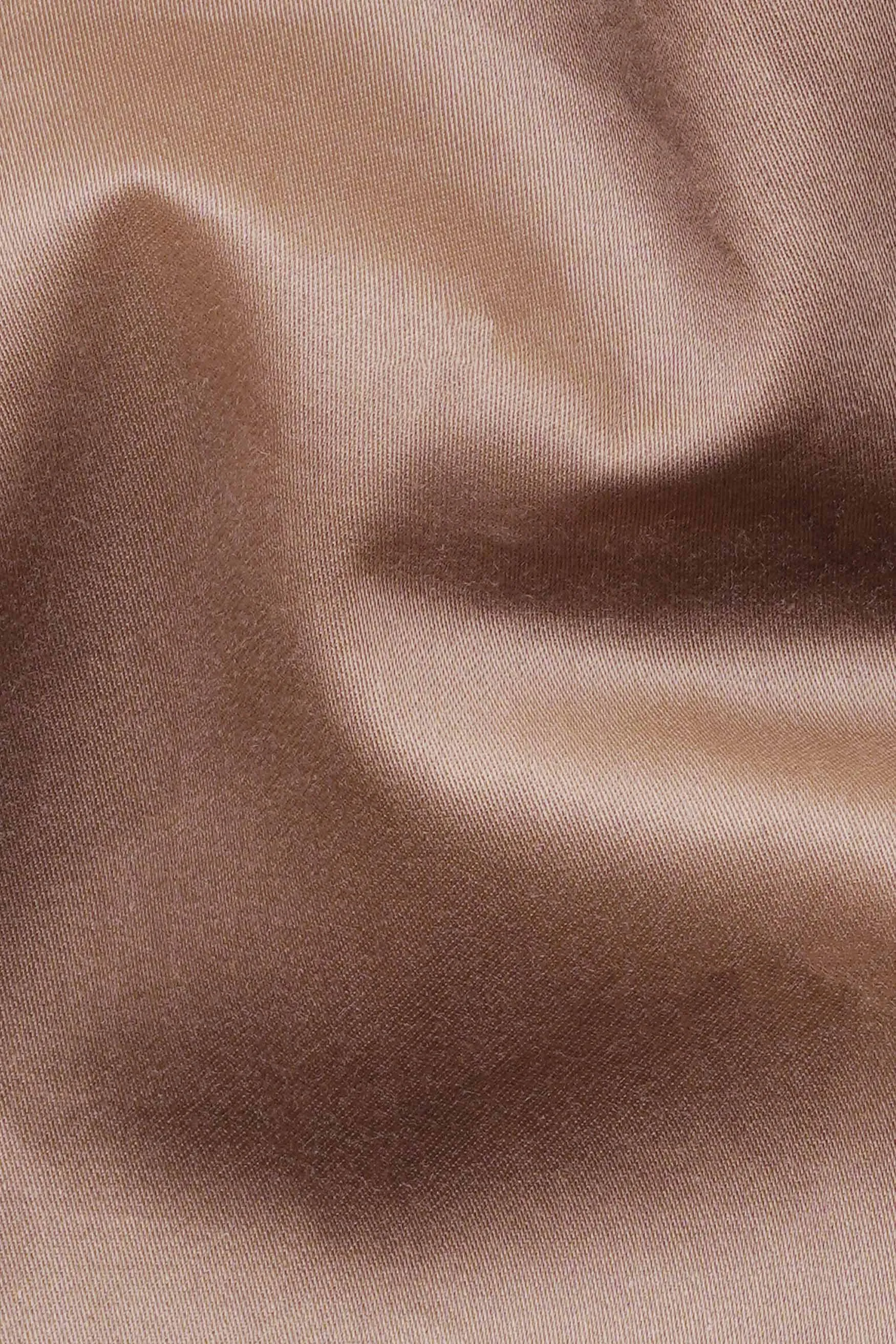 Sandrift Peach Subtle Sheen Super Soft Premium Cotton Mandarin Shirt sold by French Crown product image thumbnail 2