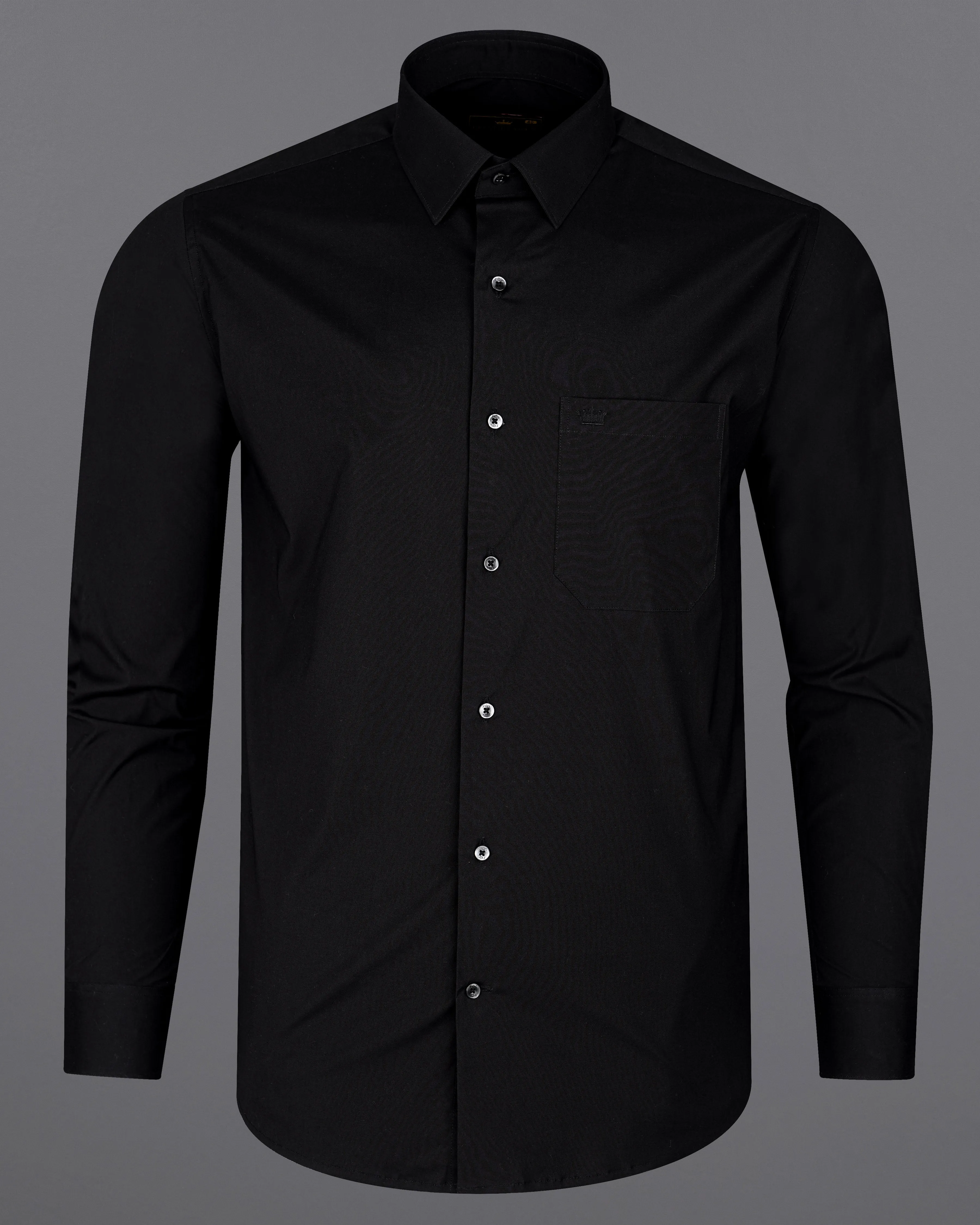 Jade Black Premium Cotton Shirt sold by French Crown product image thumbnail 5