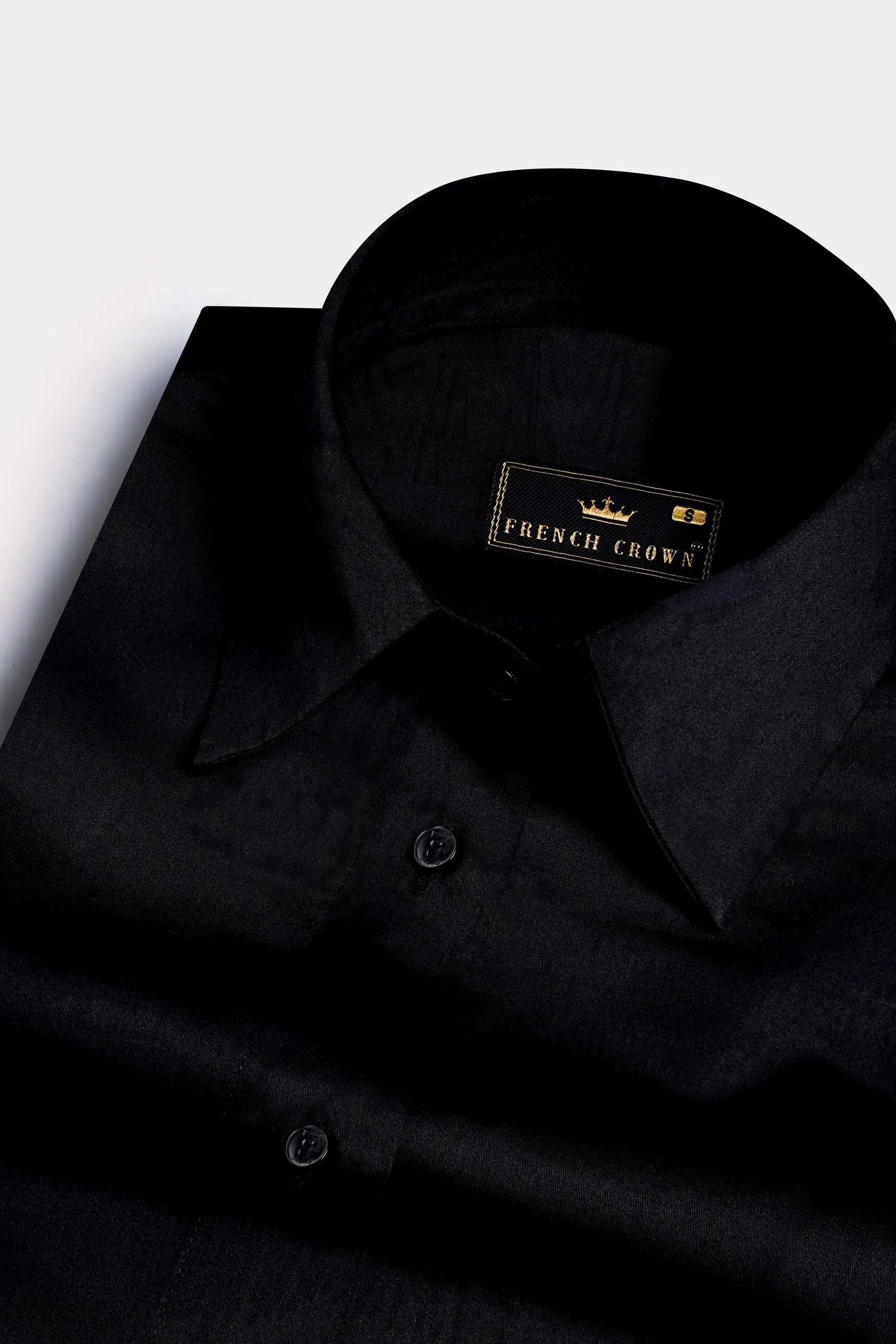 Jade Black Premium Cotton Shirt sold by French Crown product image thumbnail 2