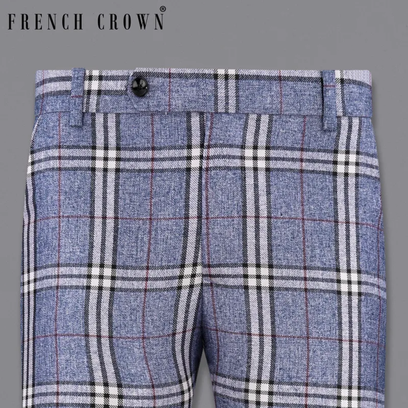 Fiord Blue Plaid Pant sold by French Crown
