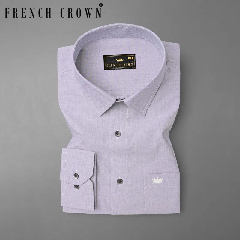 Nebula Chambray Premium Cotton Shirt sold by French Crown