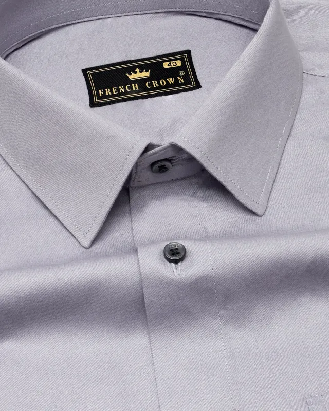 Haze Lavender Subtle Sheen Super Soft Premium Cotton Shirt sold by French Crown