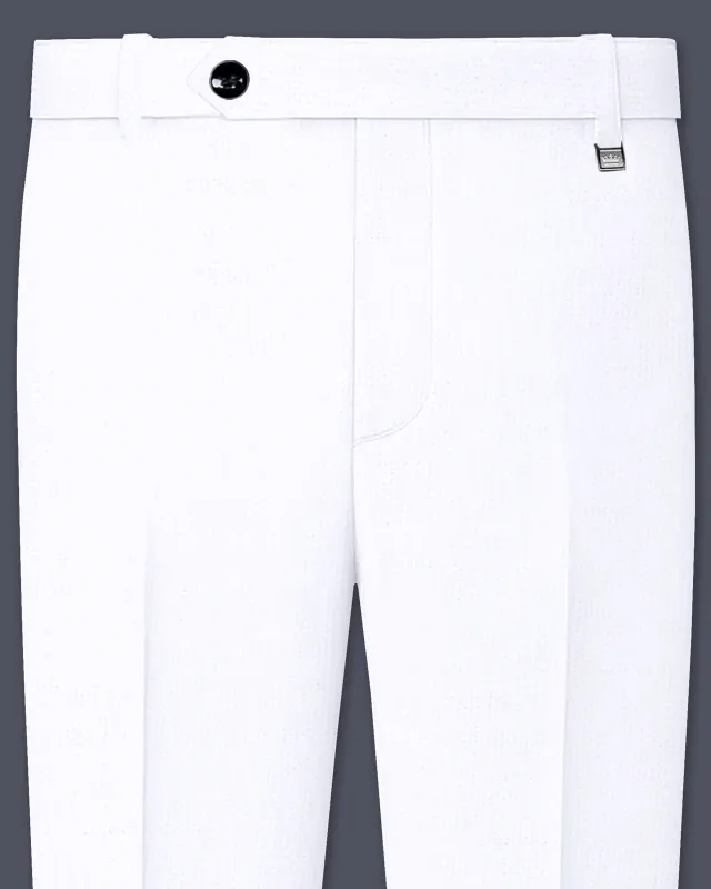 Bright White Luxurious Linen Performance Pant sold by French Crown