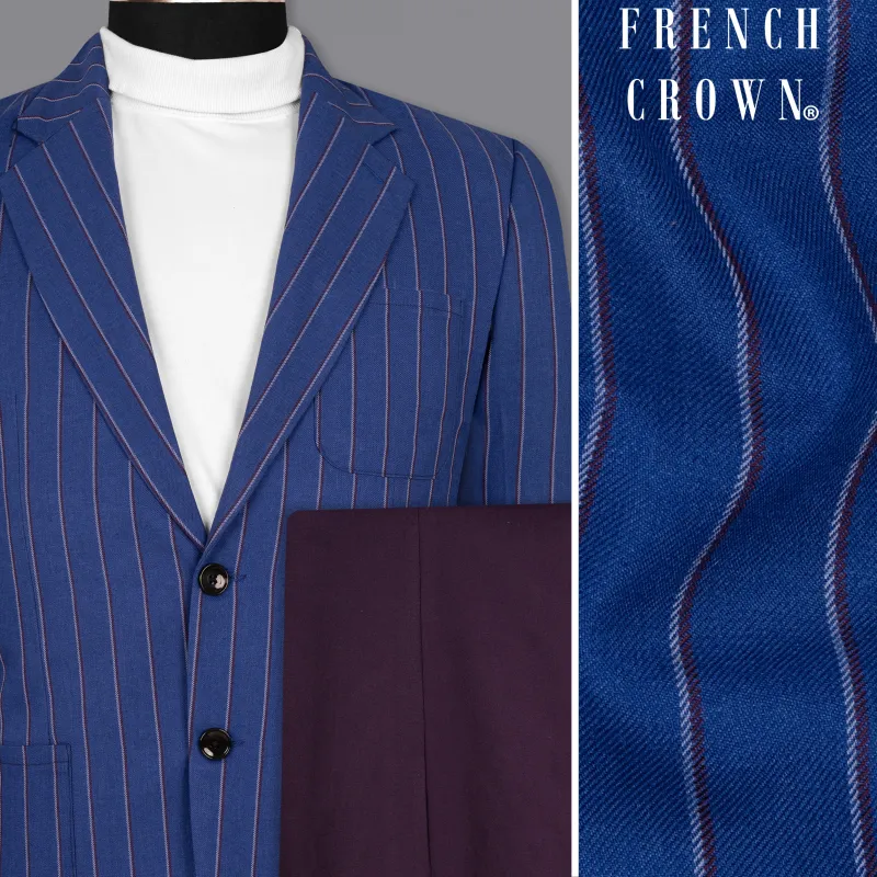 Bahama Blue Striped Woolrich Sports Suit sold by French Crown