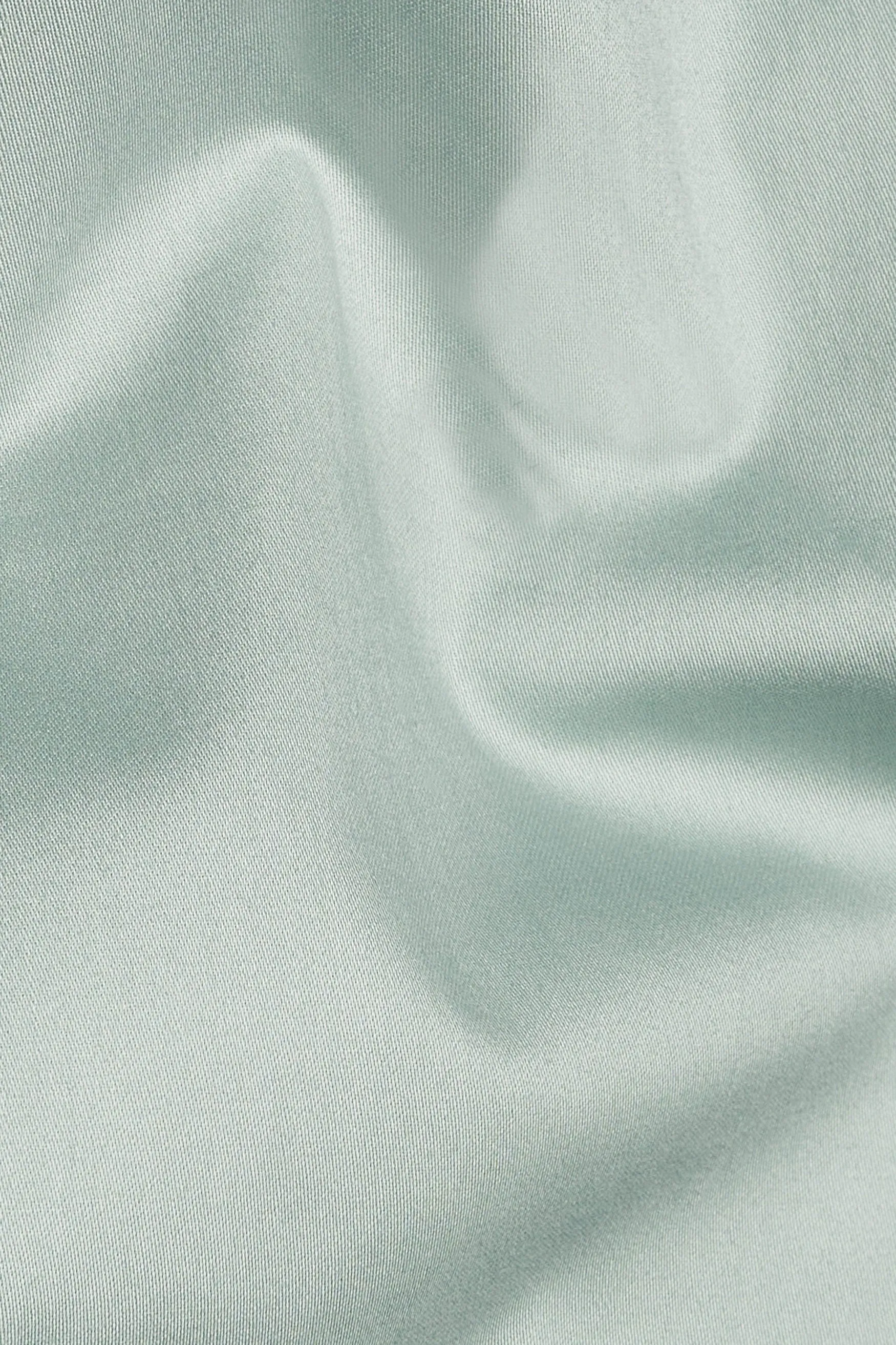 Periglacial Green Subtle Sheen Super Soft Premium Cotton Kurta sold by French Crown product image thumbnail 3